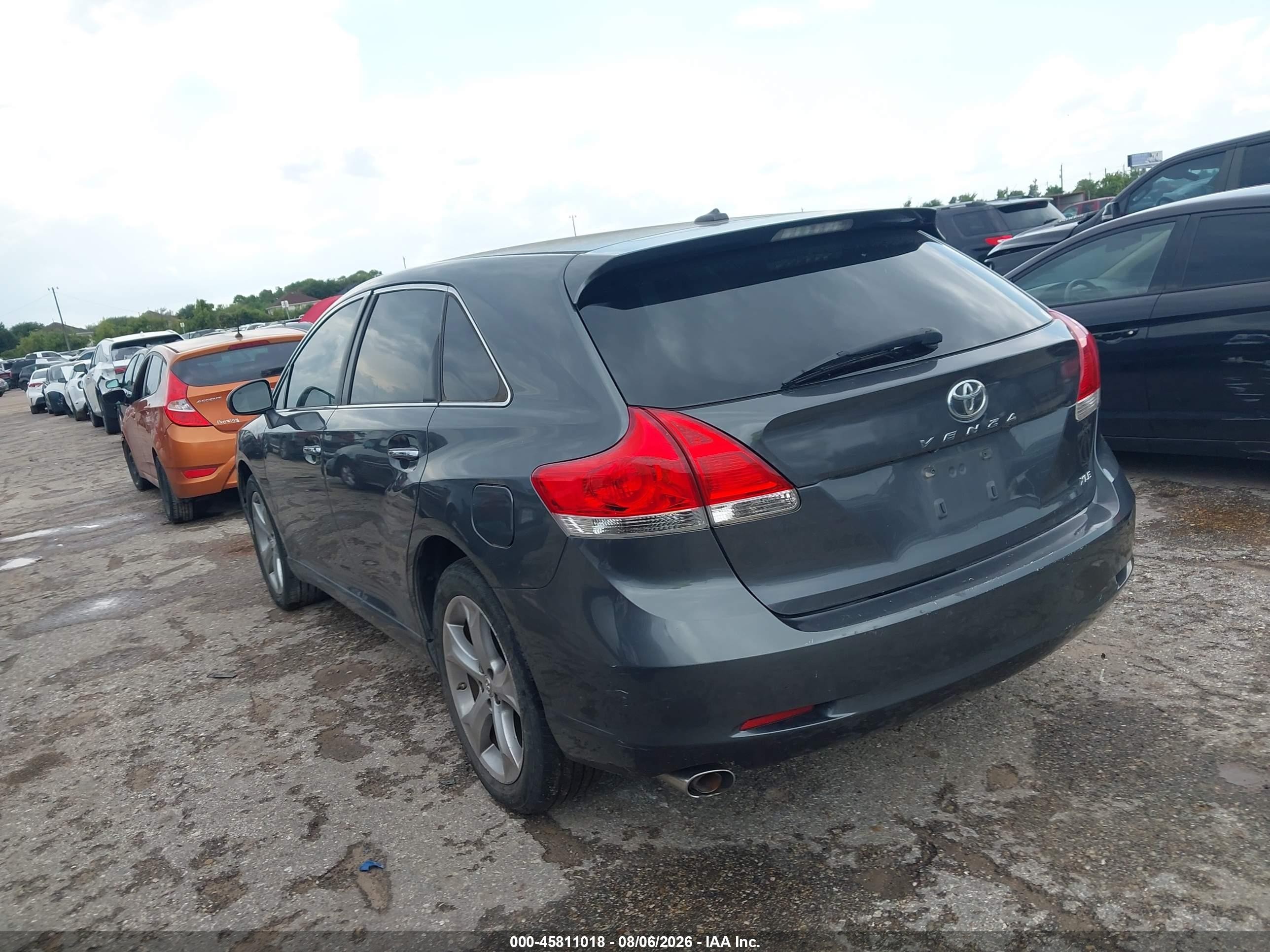 2012 Toyota Venza Xle V6 Gray vin: 4T3ZK3BB8CU051215
