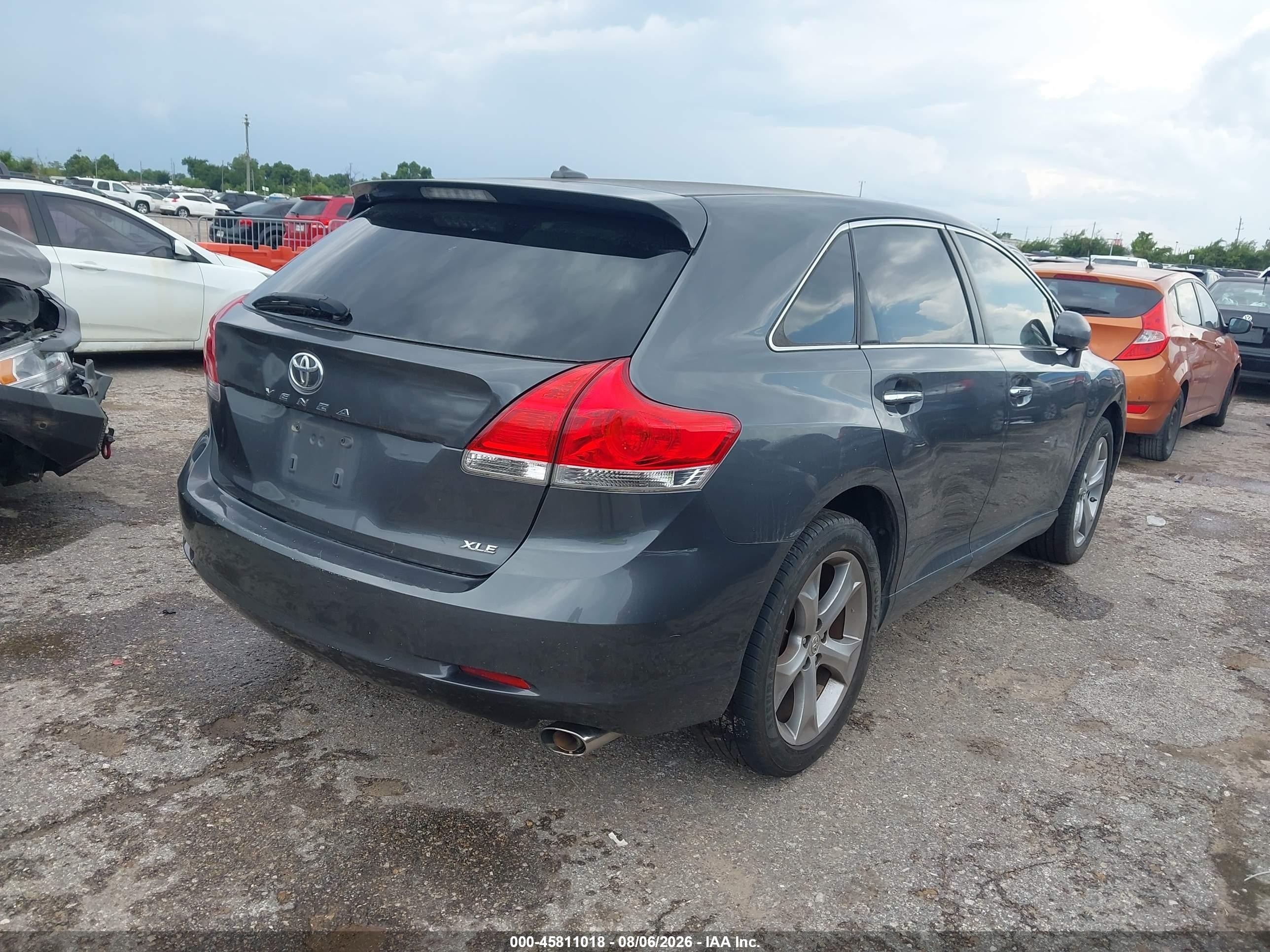 2012 Toyota Venza Xle V6 Gray vin: 4T3ZK3BB8CU051215