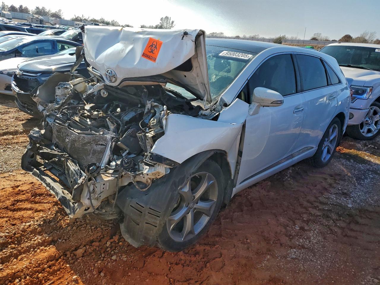 2013 Toyota Venza Le White vin: 4T3ZK3BB8DU058215