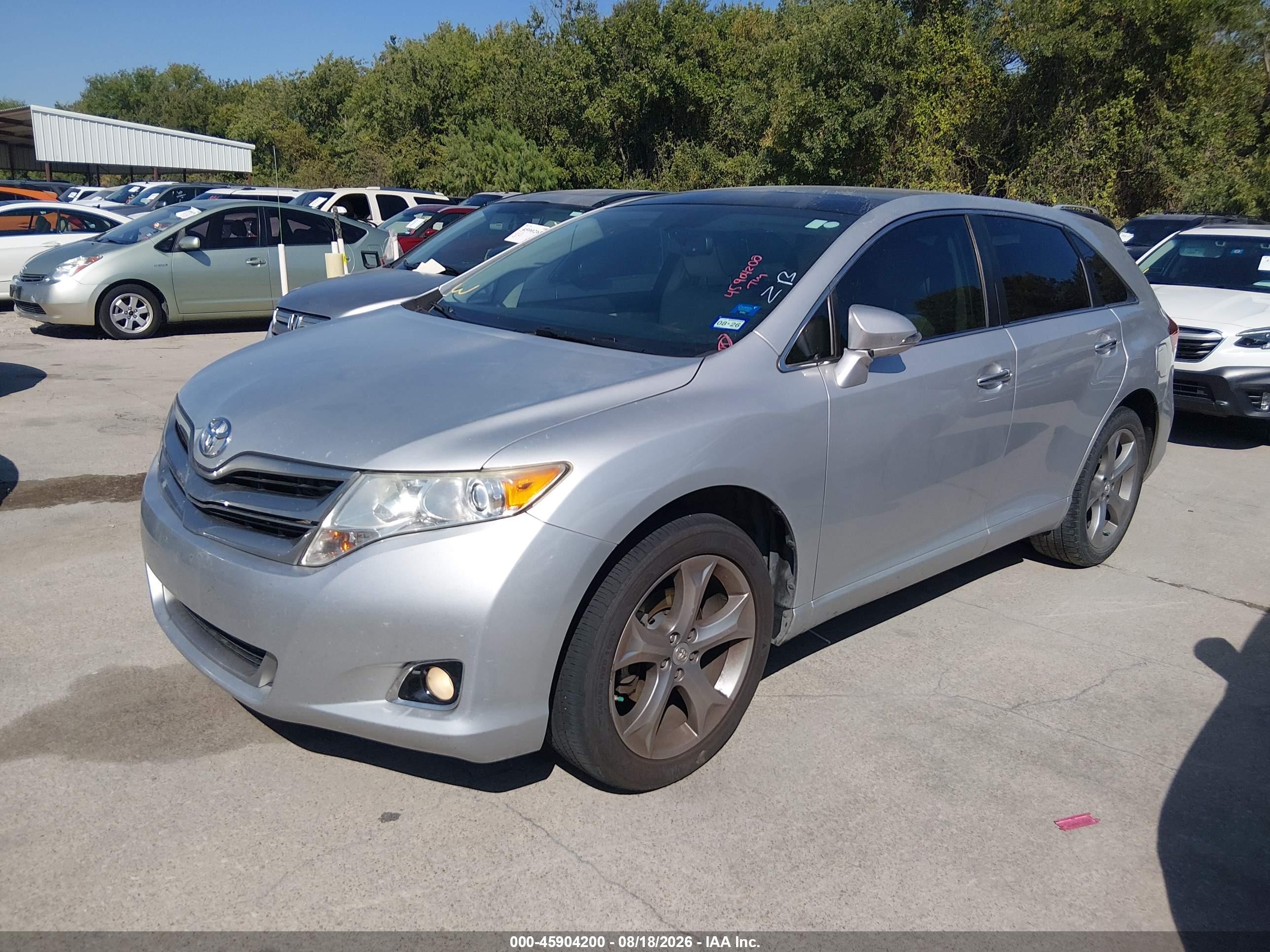 2013 Toyota Venza Xle V6 Silver vin: 4T3ZK3BB8DU063656