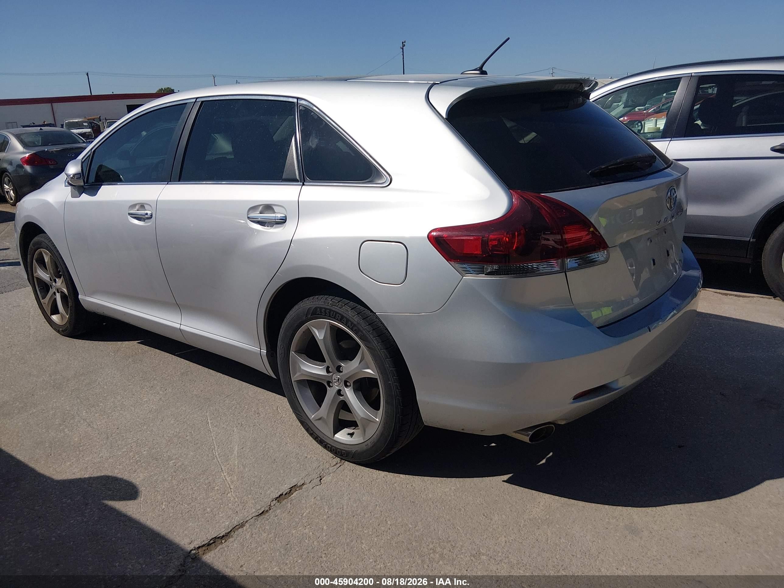 2013 Toyota Venza Xle V6 Silver vin: 4T3ZK3BB8DU063656