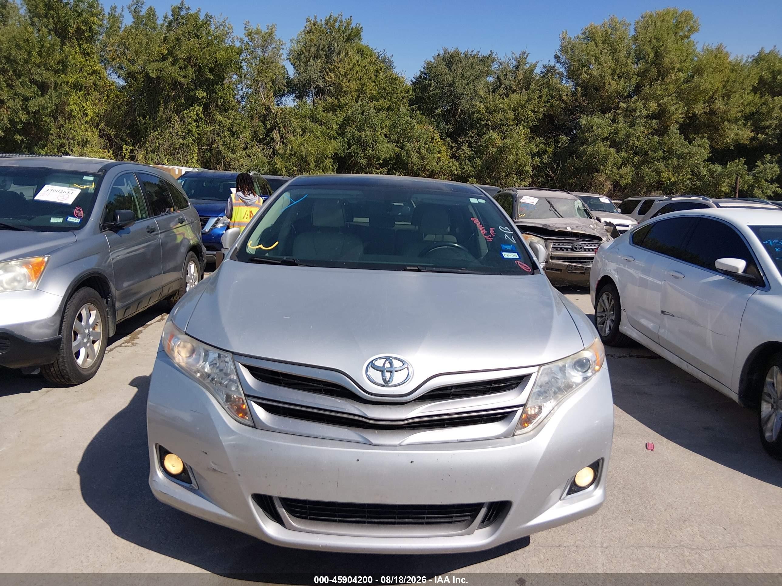 2013 Toyota Venza Xle V6 Silver vin: 4T3ZK3BB8DU063656