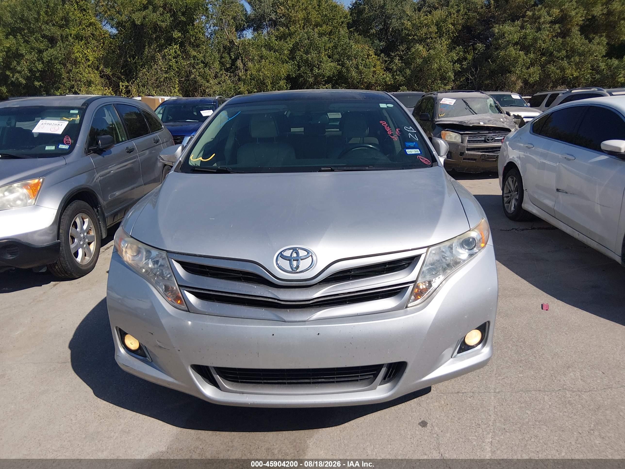 2013 Toyota Venza Xle V6 Silver vin: 4T3ZK3BB8DU063656