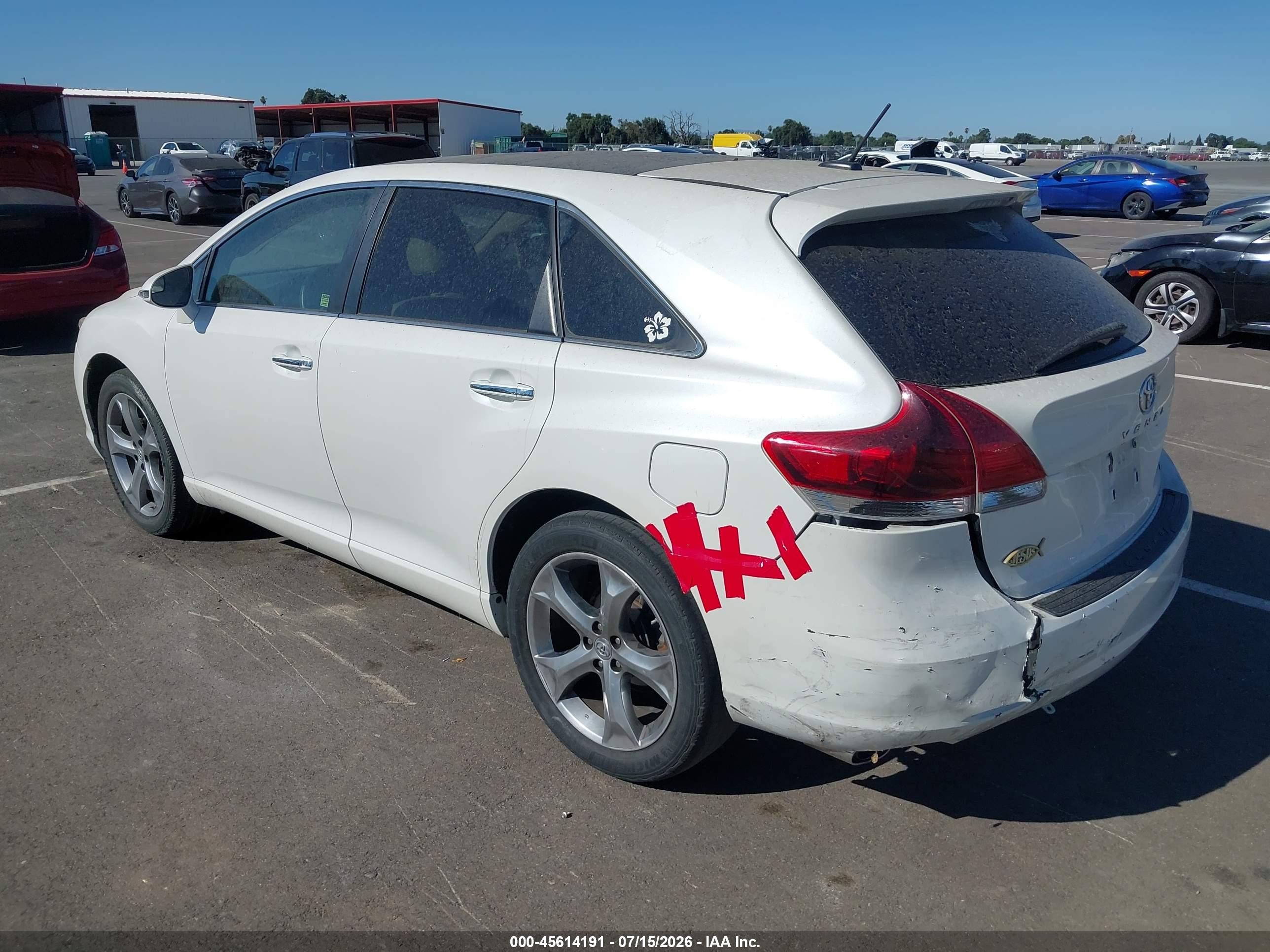 2015 Toyota Venza Xle V6 White vin: 4T3ZK3BB8FU072019