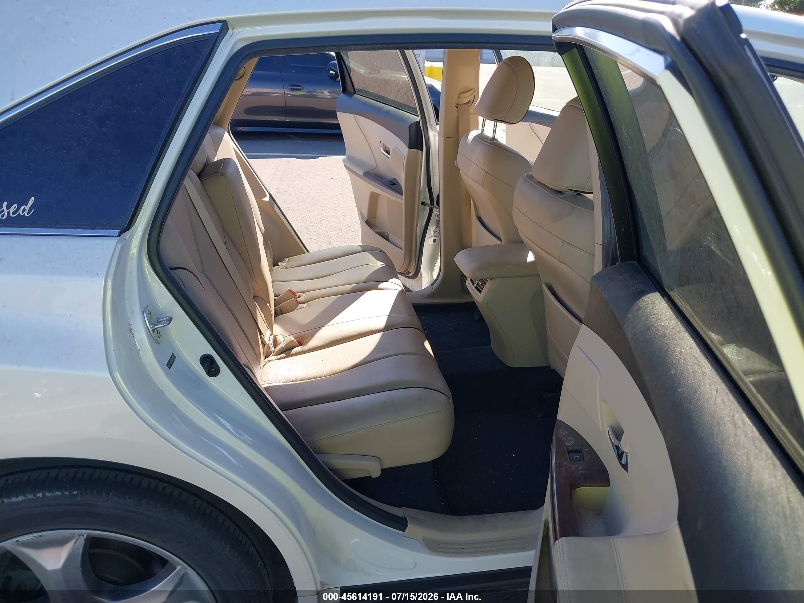 2015 Toyota Venza Xle V6 White vin: 4T3ZK3BB8FU072019