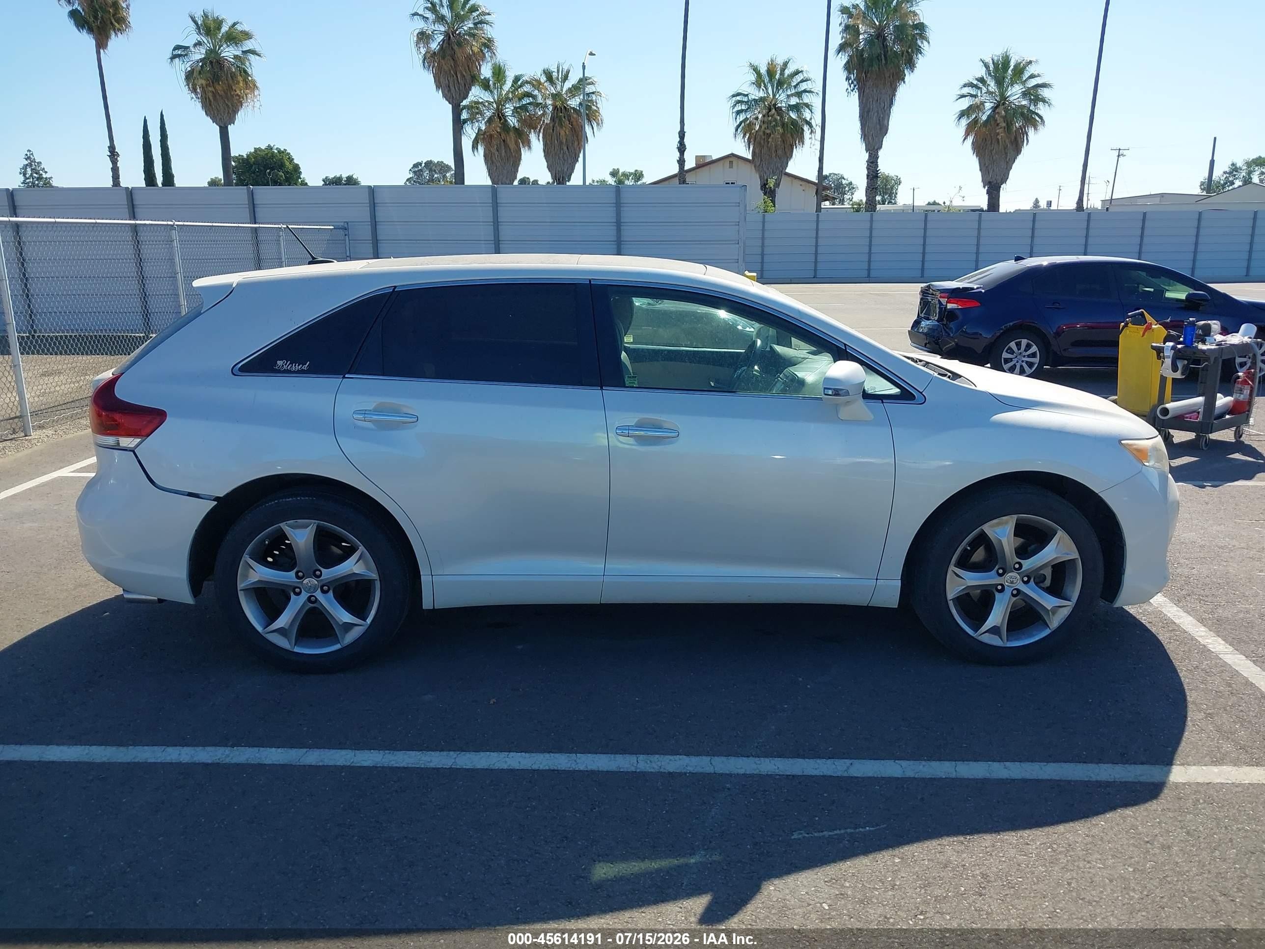 2015 Toyota Venza Xle V6 White vin: 4T3ZK3BB8FU072019