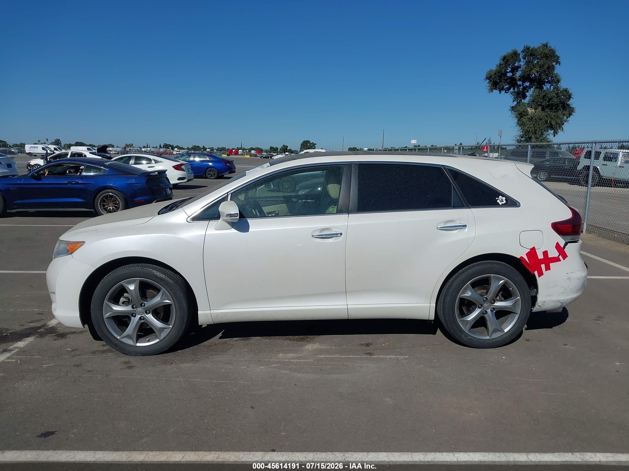 2015 Toyota Venza Xle V6 White vin: 4T3ZK3BB8FU072019