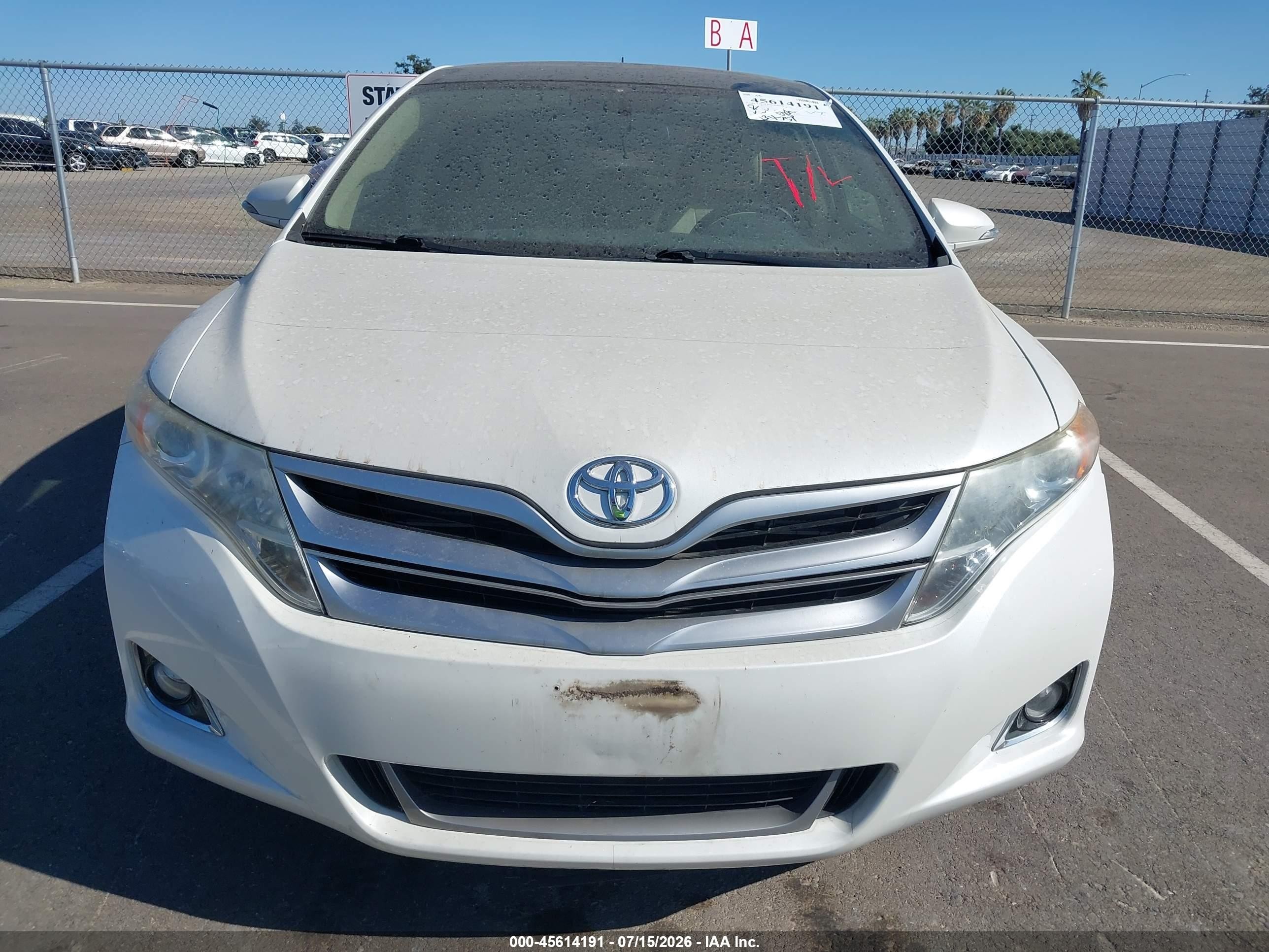2015 Toyota Venza Xle V6 White vin: 4T3ZK3BB8FU072019