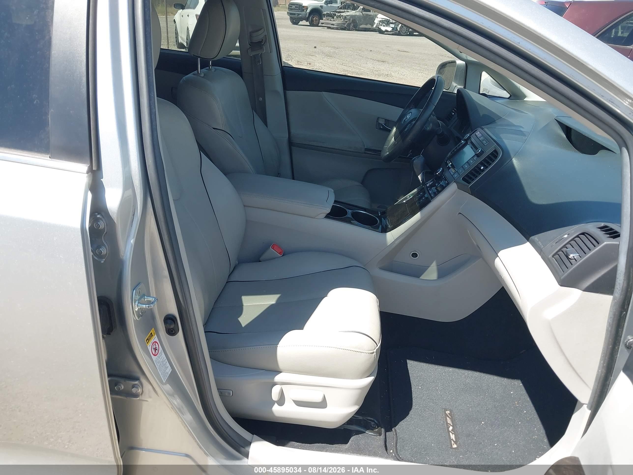 2015 Toyota Venza Xle V6 Silver vin: 4T3ZK3BB8FU072098