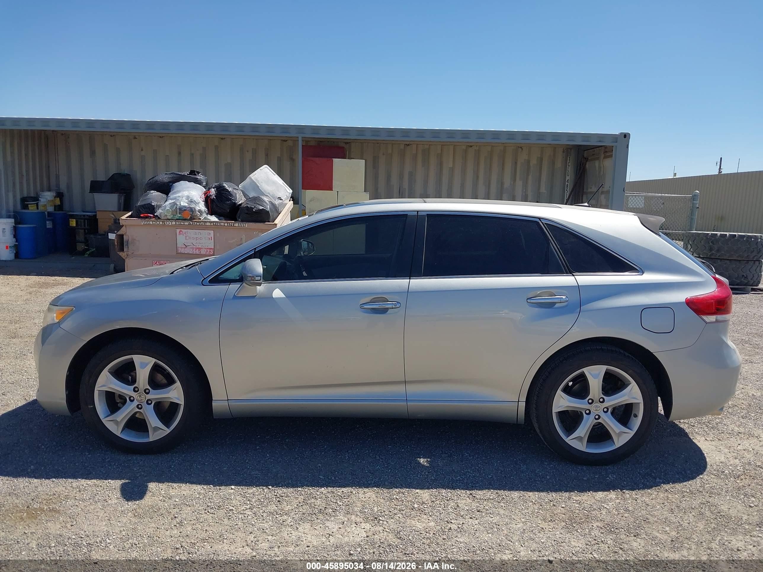 2015 Toyota Venza Xle V6 Silver vin: 4T3ZK3BB8FU072098