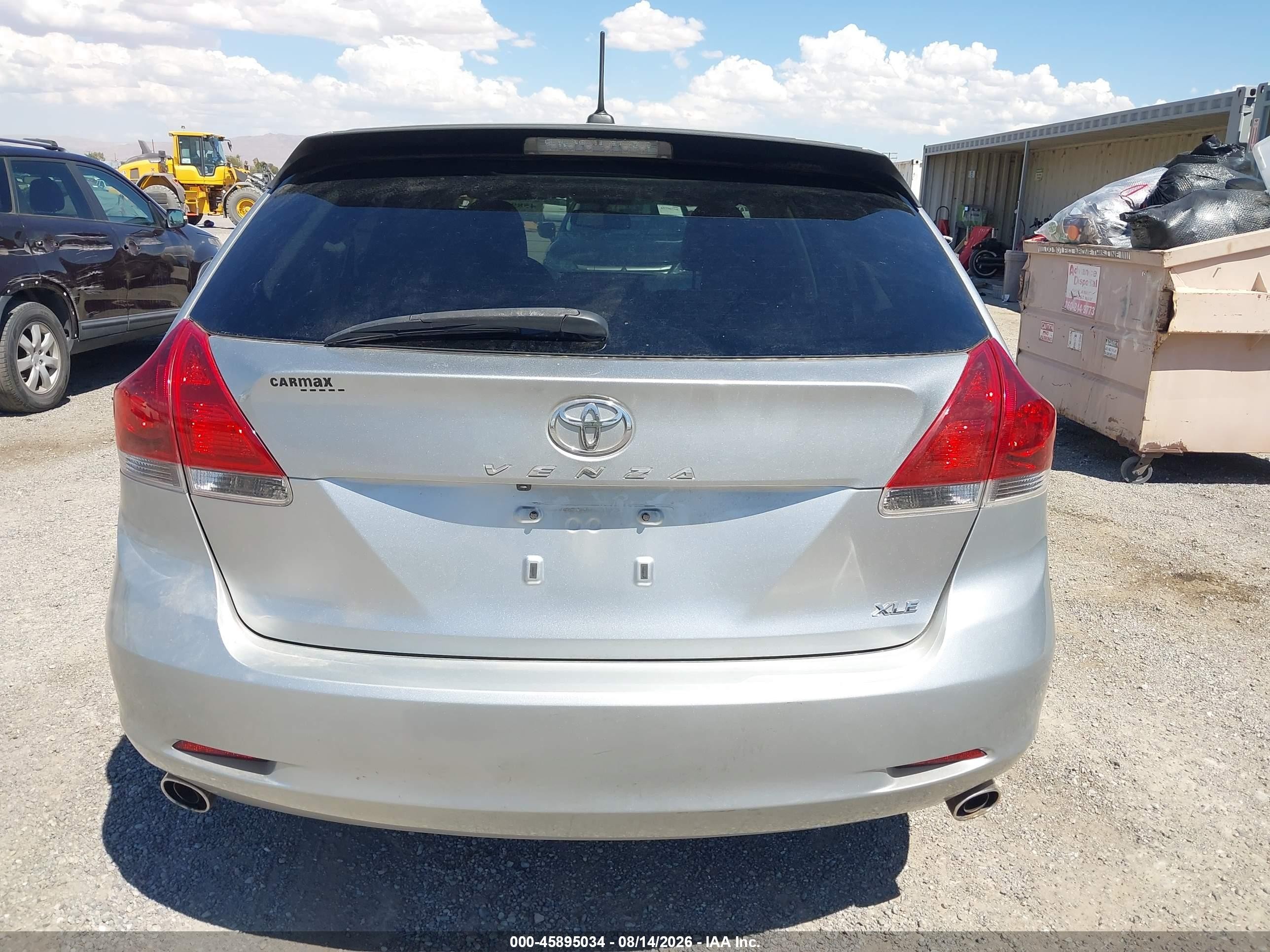 2015 Toyota Venza Xle V6 Silver vin: 4T3ZK3BB8FU072098