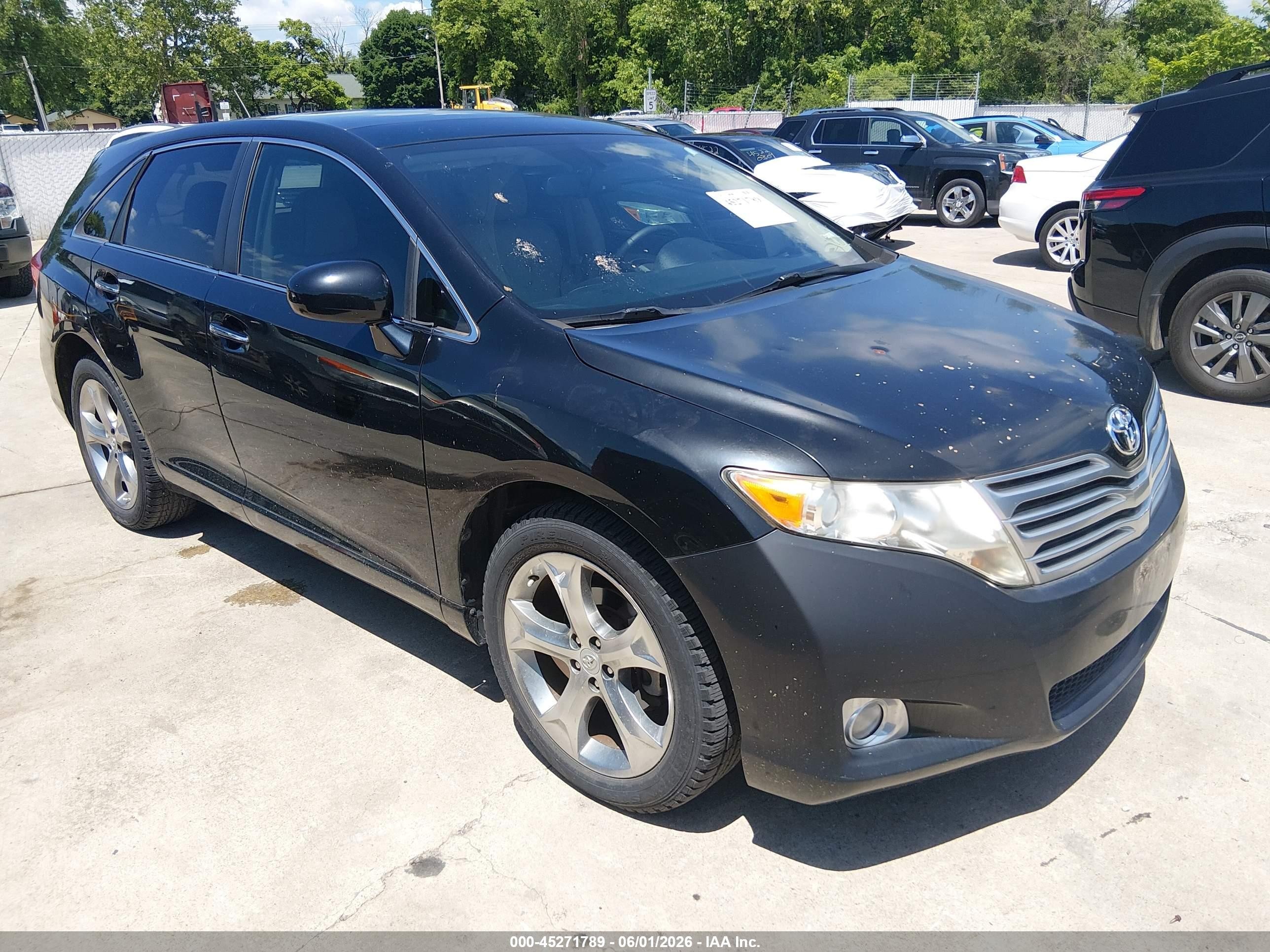 2010 Toyota Venza Base V6 Black vin: 4T3ZK3BB9AU034193