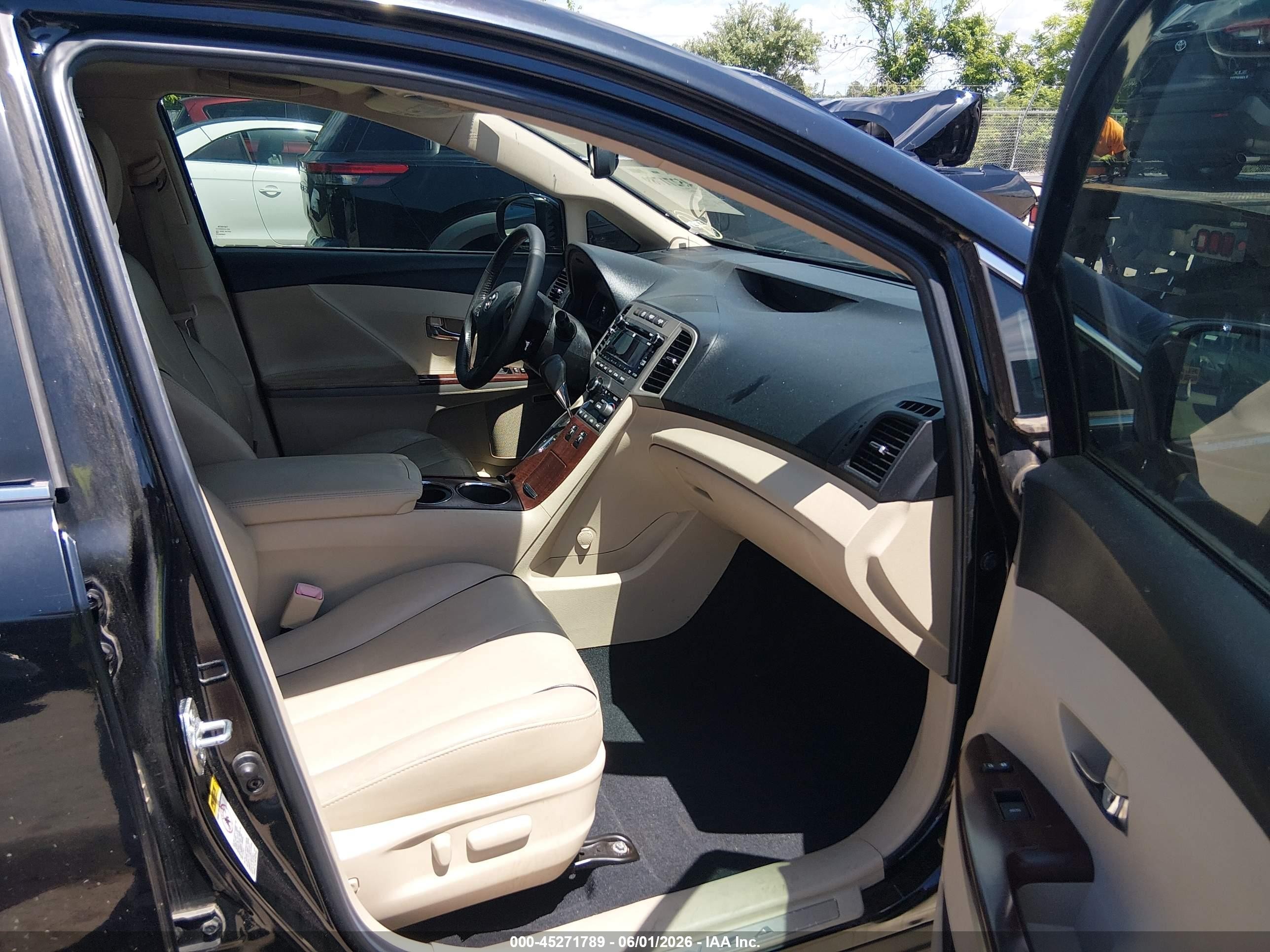 2010 Toyota Venza Base V6 Black vin: 4T3ZK3BB9AU034193