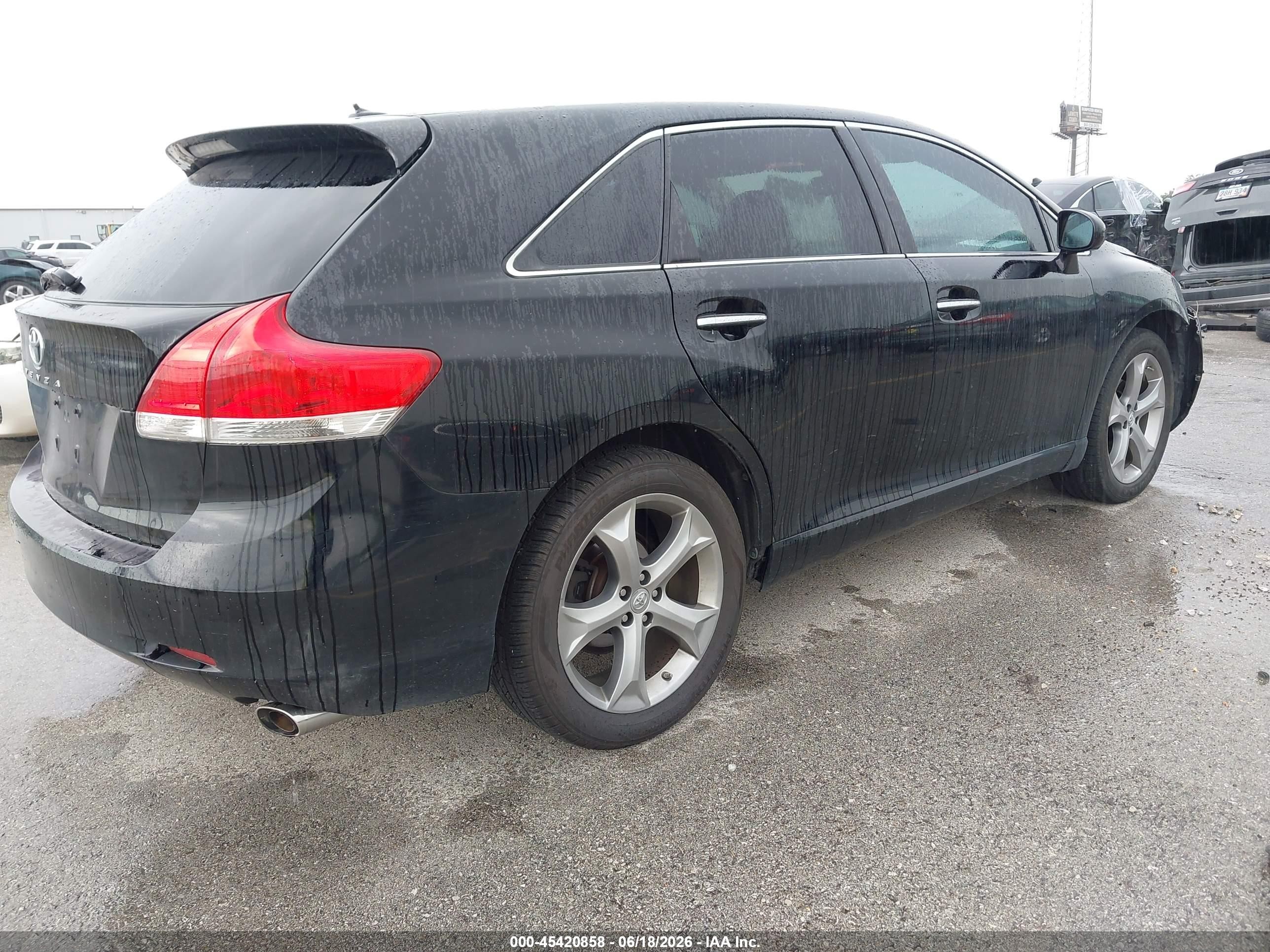 2011 Toyota Venza Base V6 Black vin: 4T3ZK3BB9BU042389
