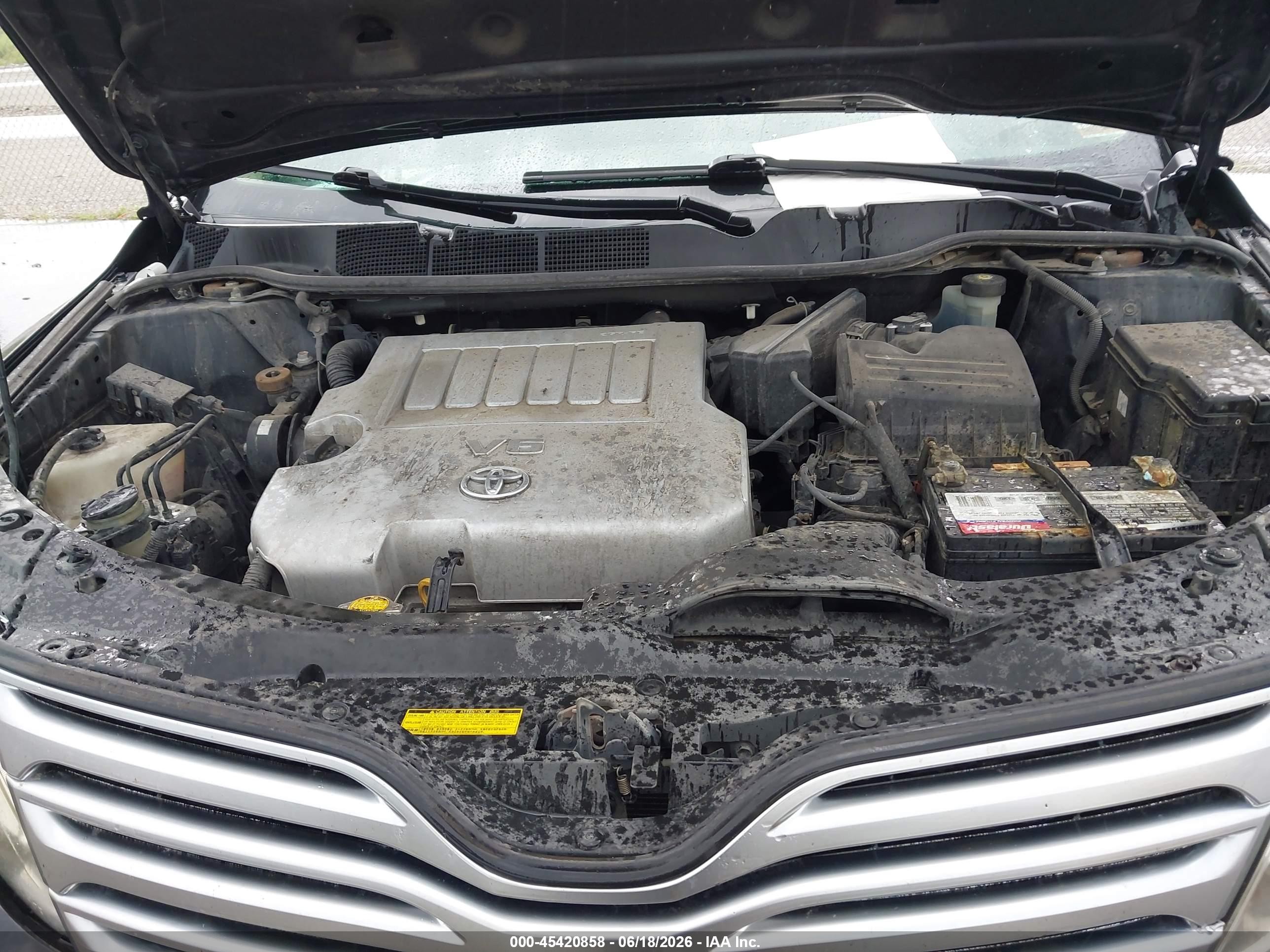 2011 Toyota Venza Base V6 Black vin: 4T3ZK3BB9BU042389