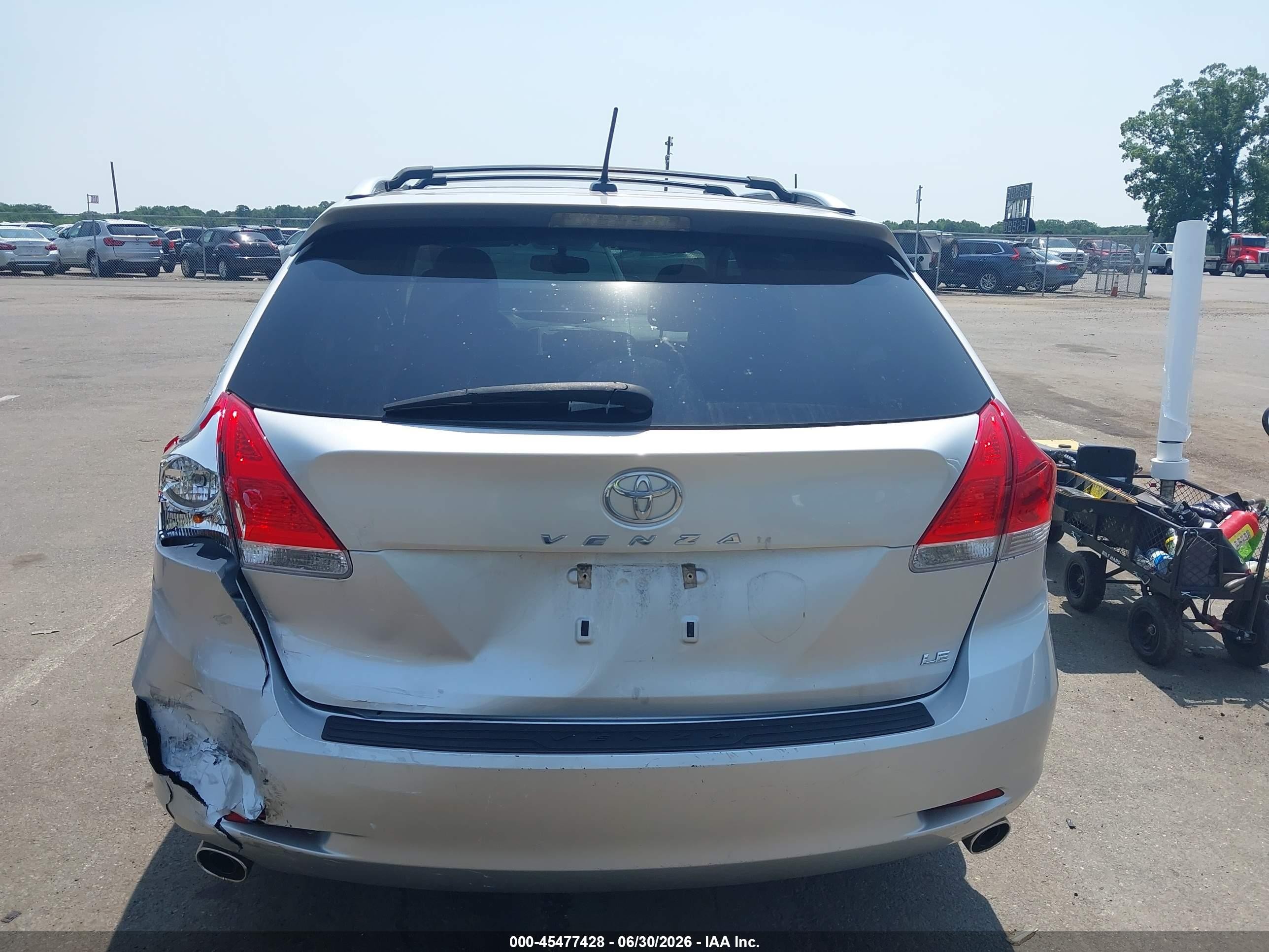 2012 Toyota Venza Le V6 Серебряный vin: 4T3ZK3BB9CU049084
