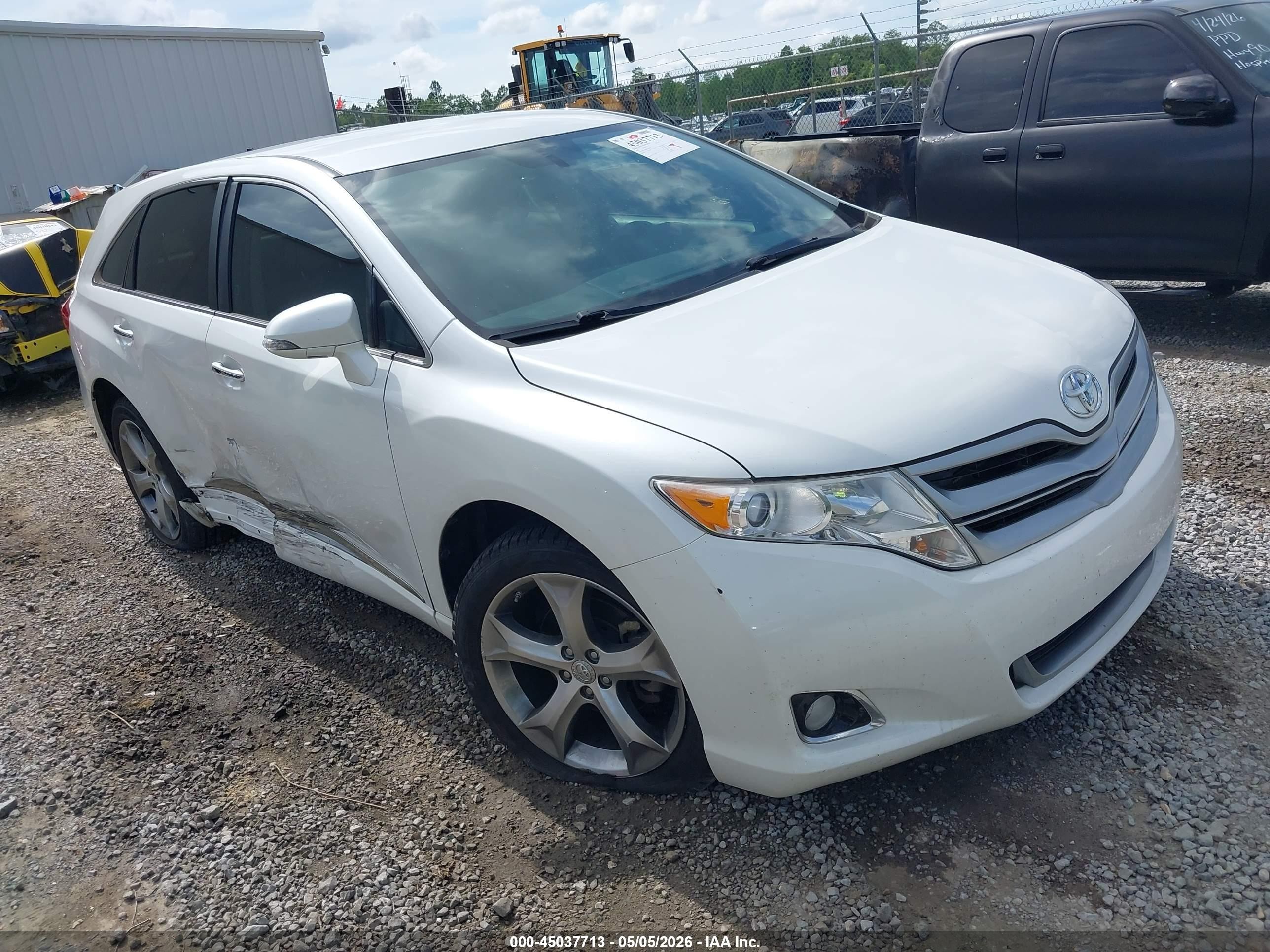 2013 Toyota Venza Xle V6 White vin: 4T3ZK3BB9DU060684