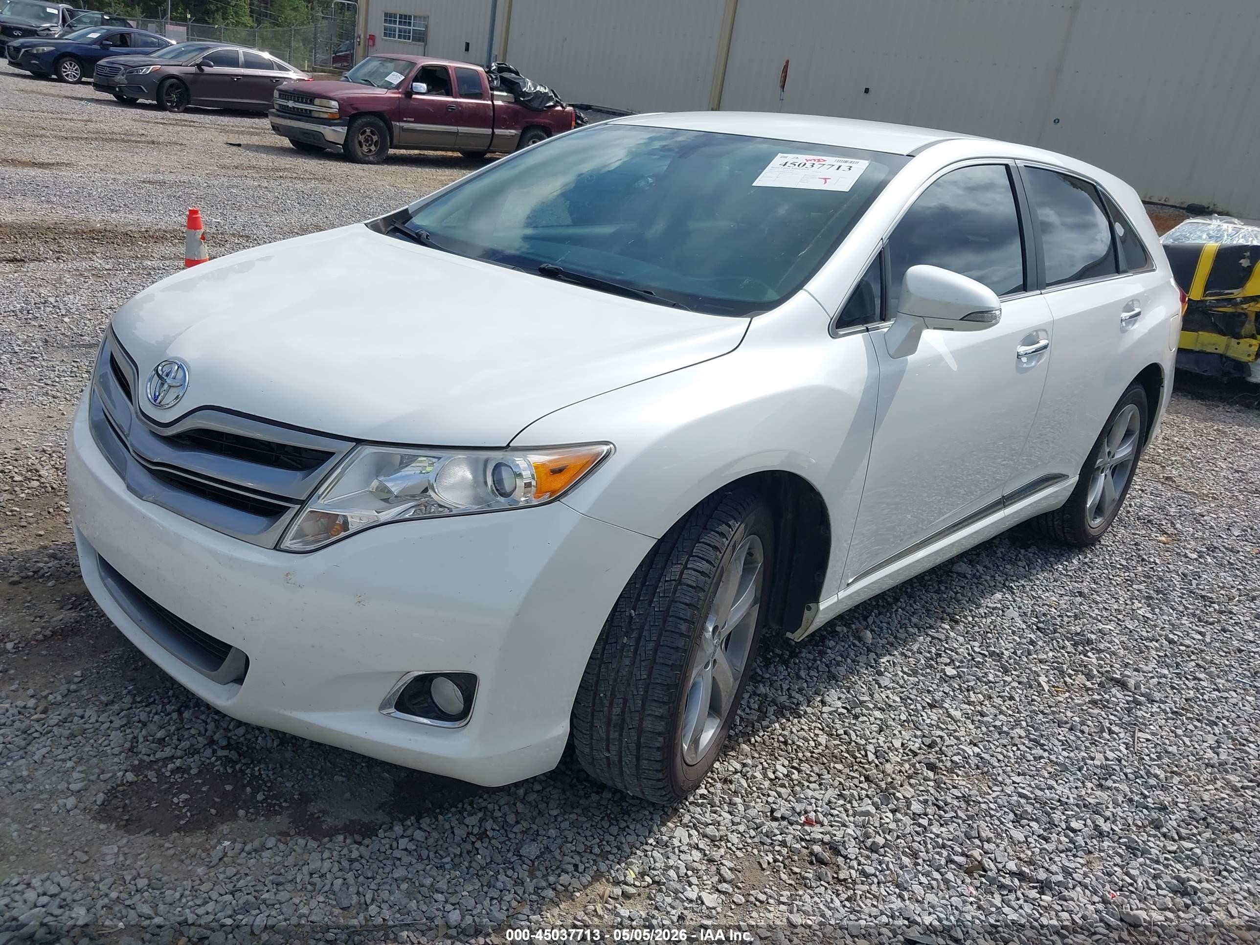 2013 Toyota Venza Xle V6 White vin: 4T3ZK3BB9DU060684