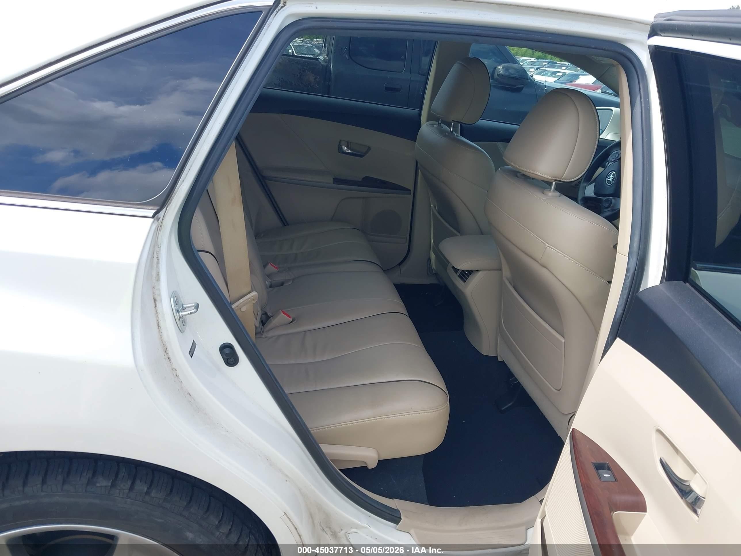 2013 Toyota Venza Xle V6 White vin: 4T3ZK3BB9DU060684