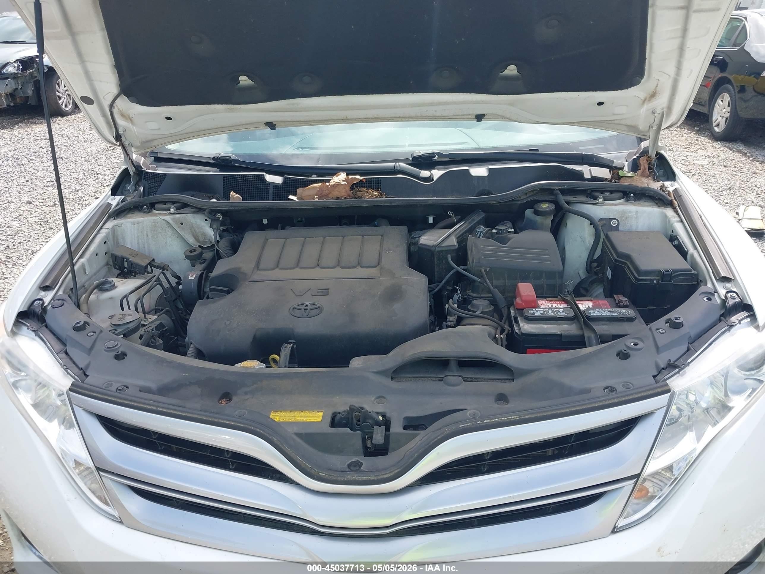 2013 Toyota Venza Xle V6 White vin: 4T3ZK3BB9DU060684