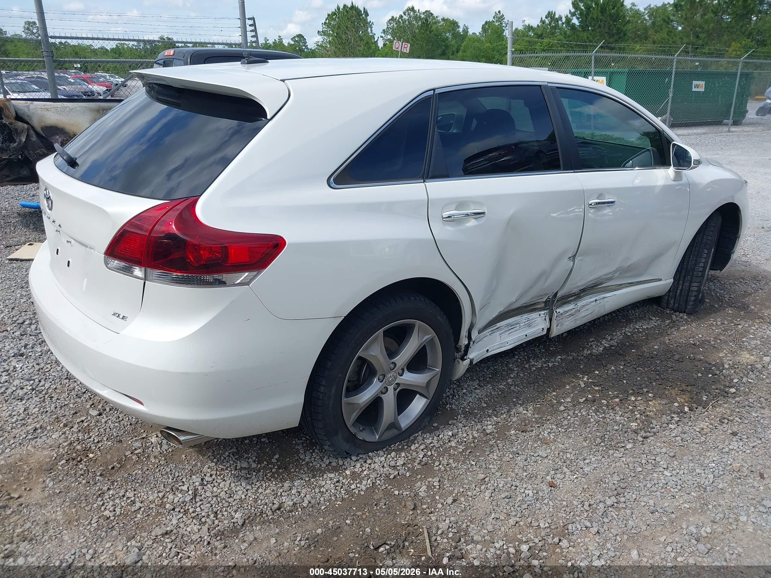 2013 Toyota Venza Xle V6 White vin: 4T3ZK3BB9DU060684