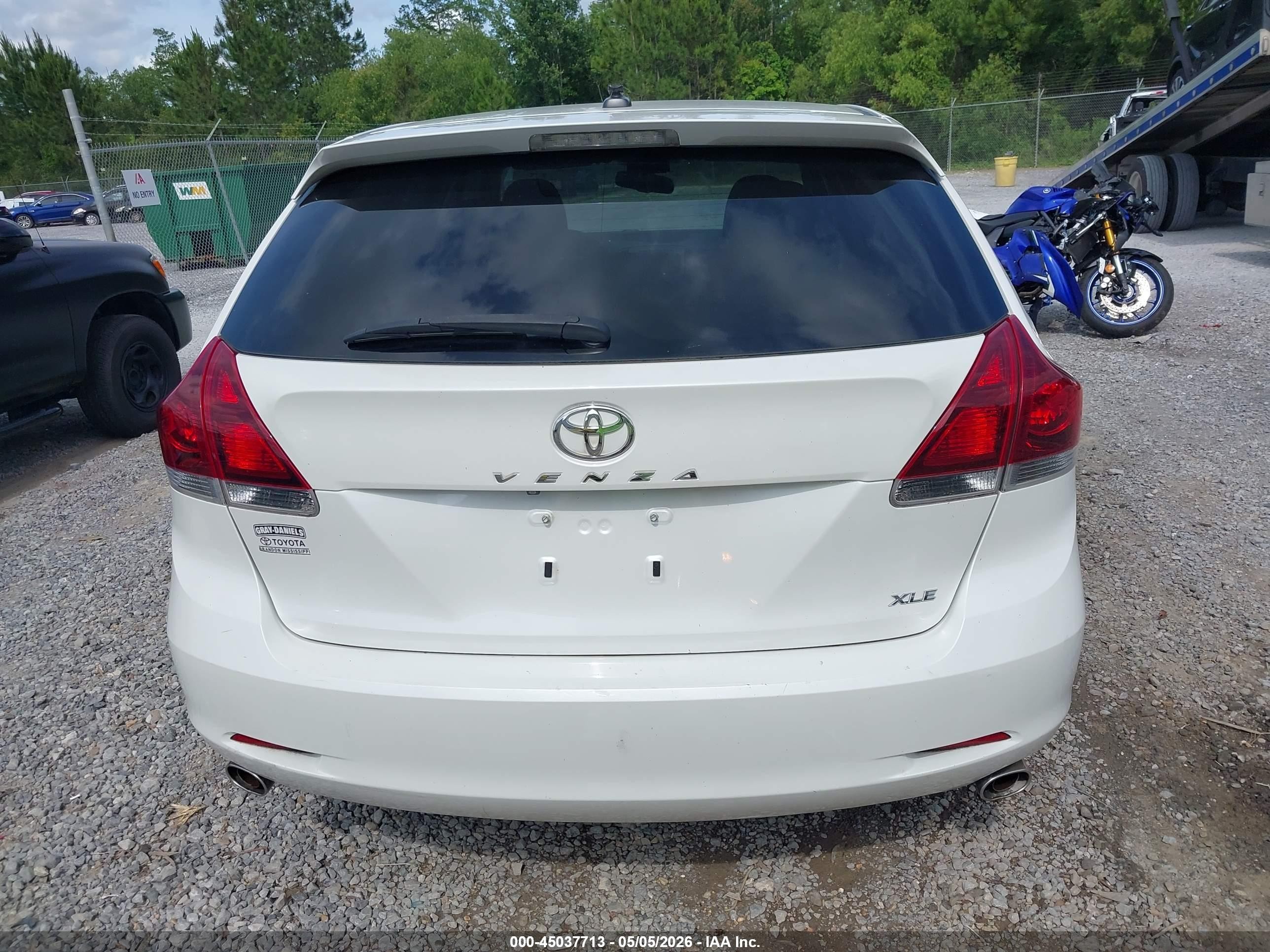 2013 Toyota Venza Xle V6 White vin: 4T3ZK3BB9DU060684