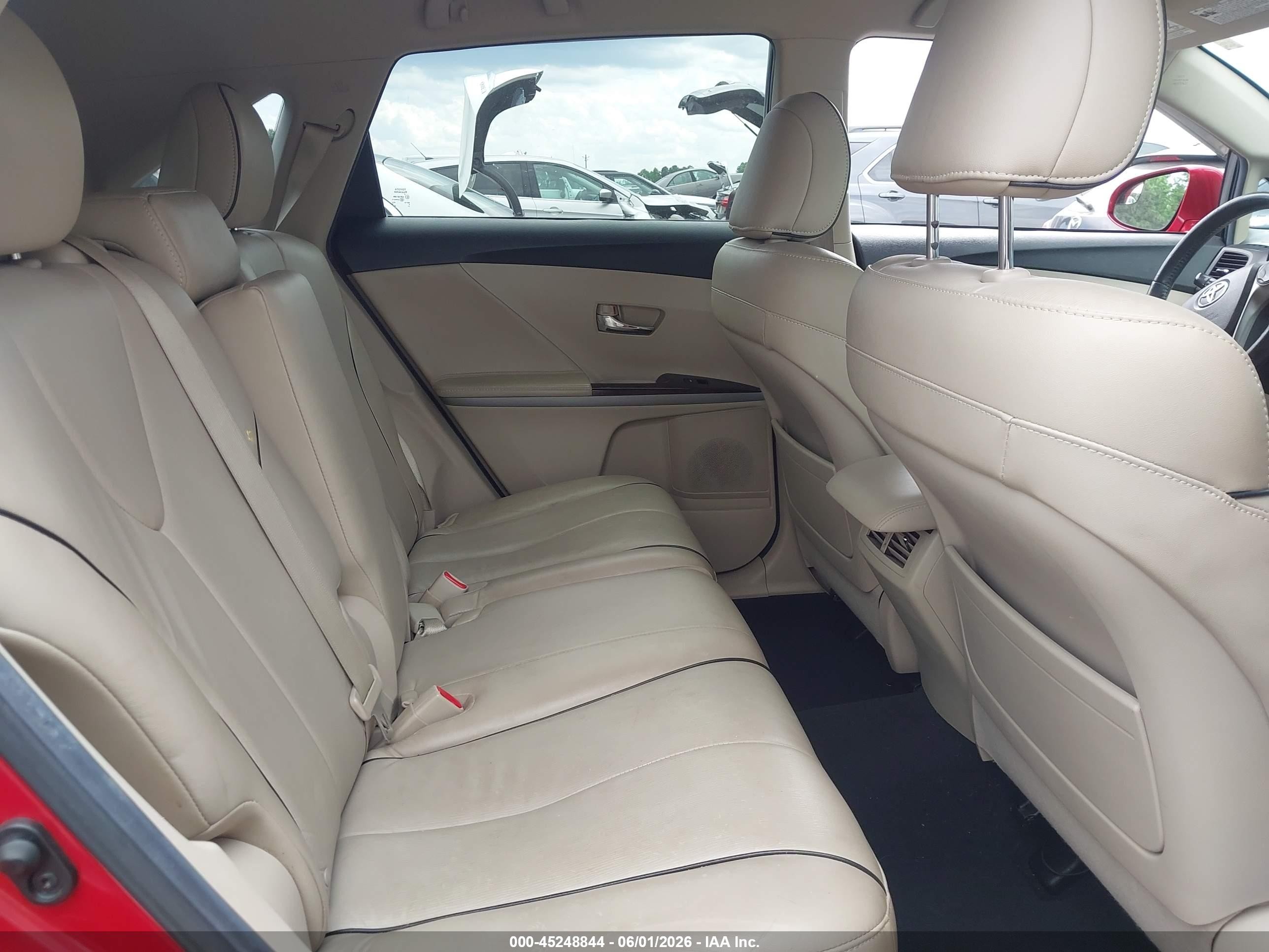 2014 Toyota Venza Xle V6 Maroon vin: 4T3ZK3BB9EU068091
