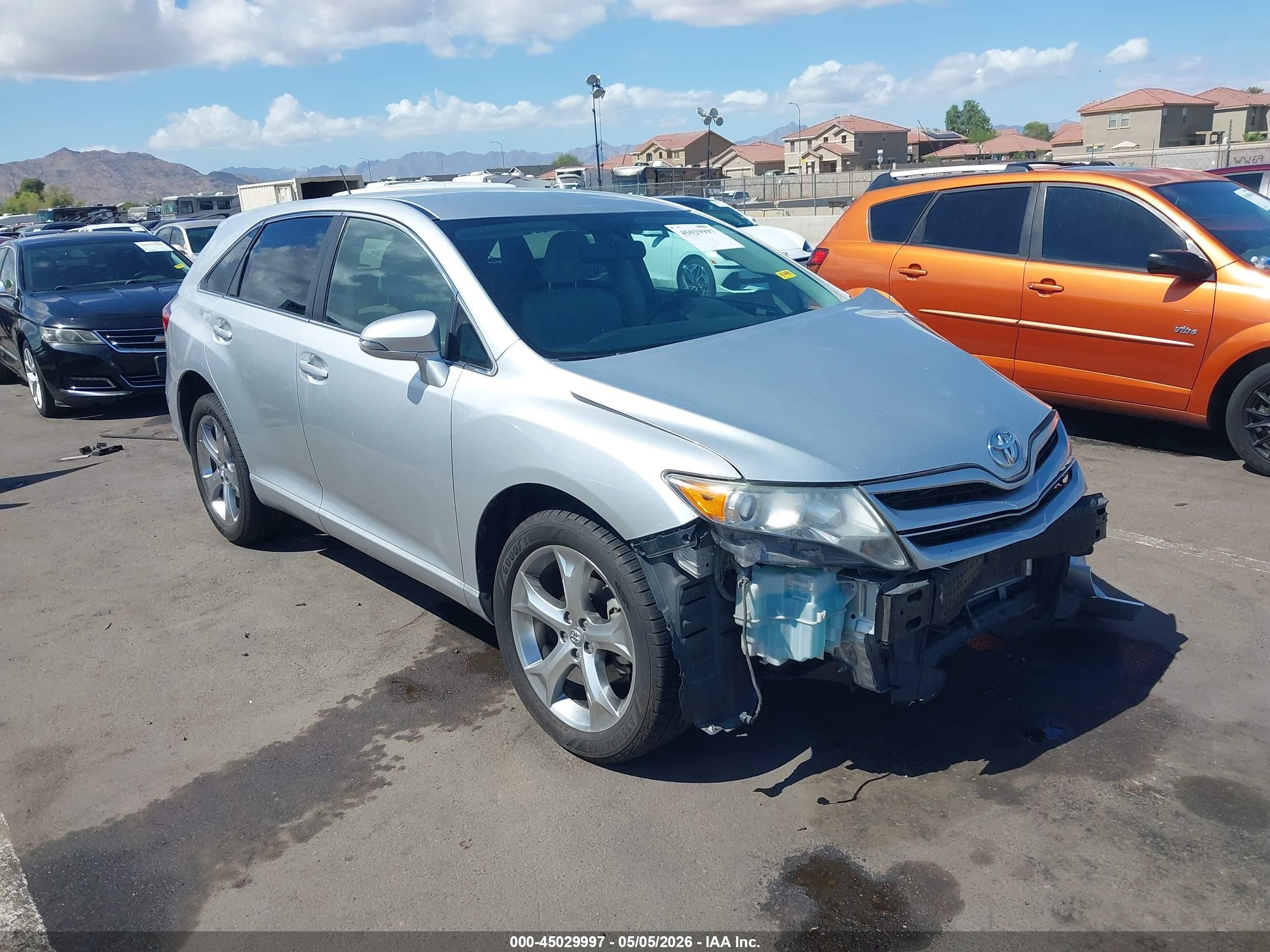 2014 Toyota Venza Le V6 Silver vin: 4T3ZK3BB9EU069810