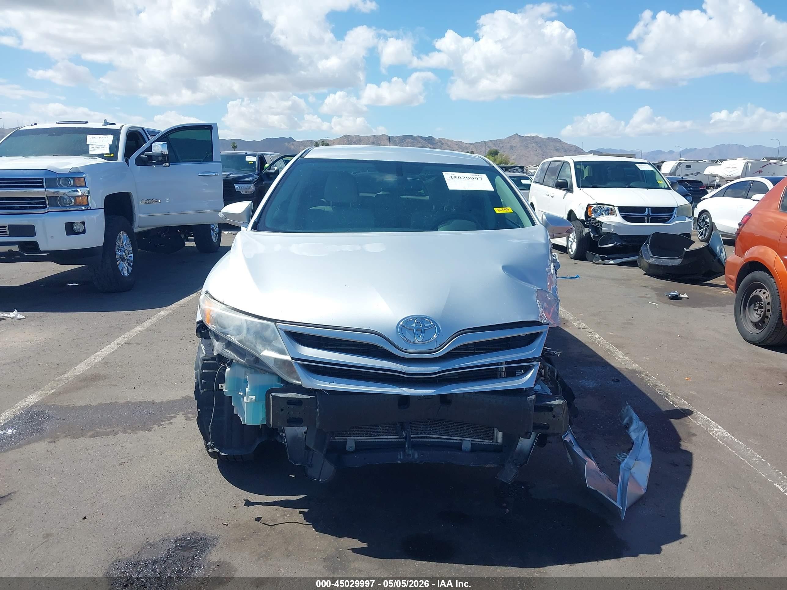 2014 Toyota Venza Le V6 Silver vin: 4T3ZK3BB9EU069810