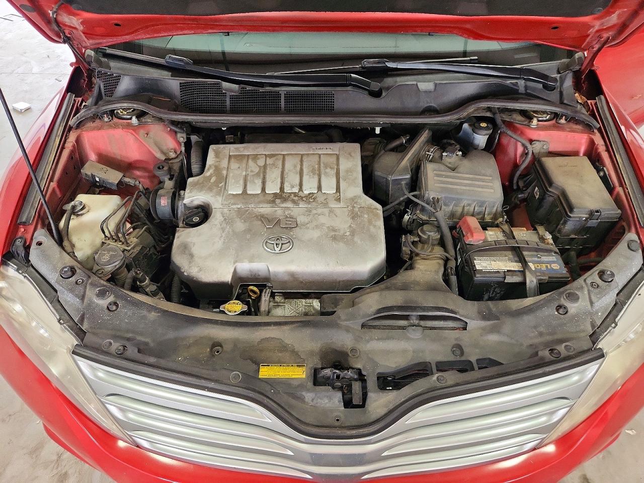 2010 Toyota Venza Fwd V6 Red vin: 4T3ZK3BBXAU026166