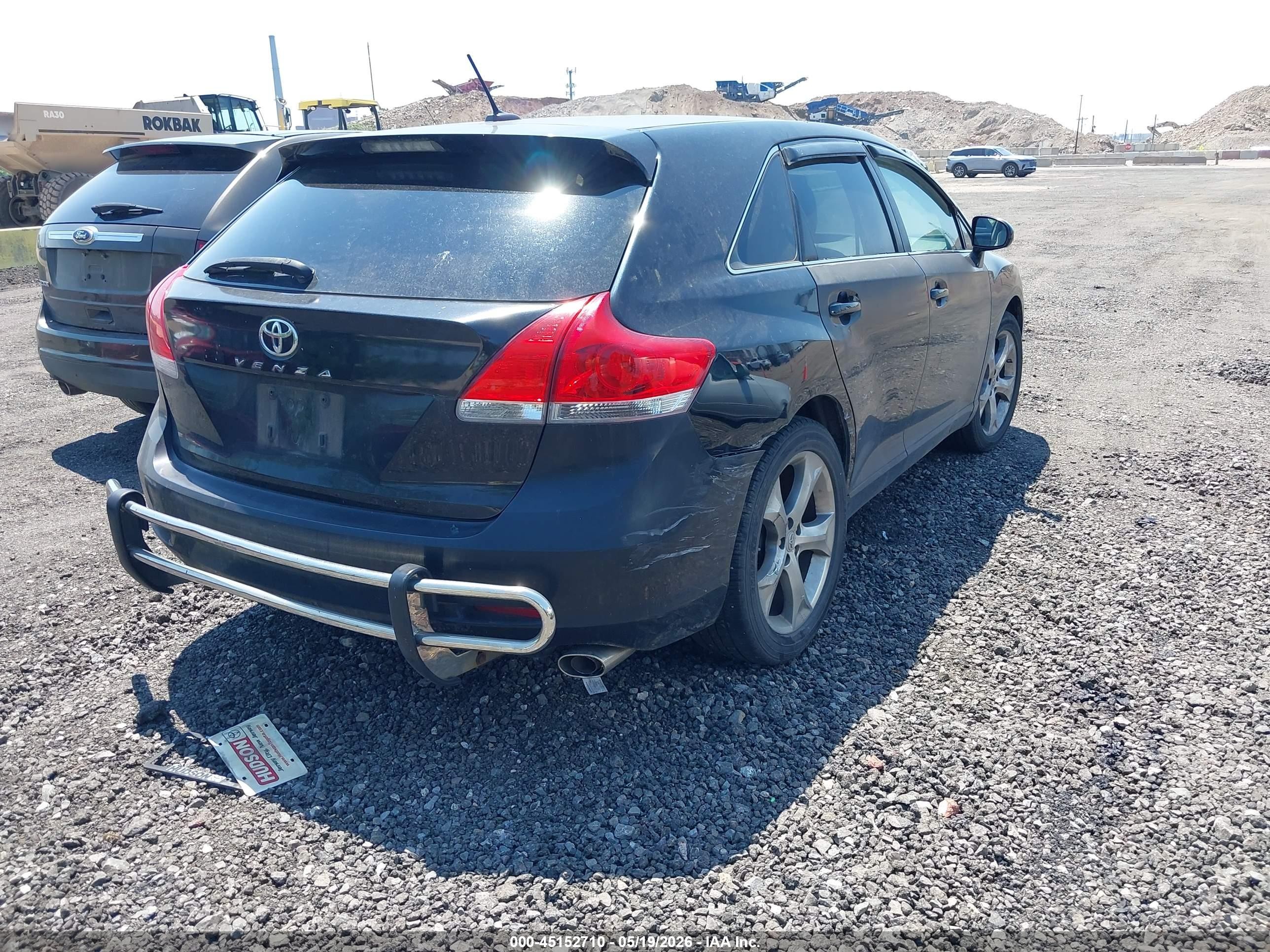2010 Toyota Venza Base V6 Black vin: 4T3ZK3BBXAU026751