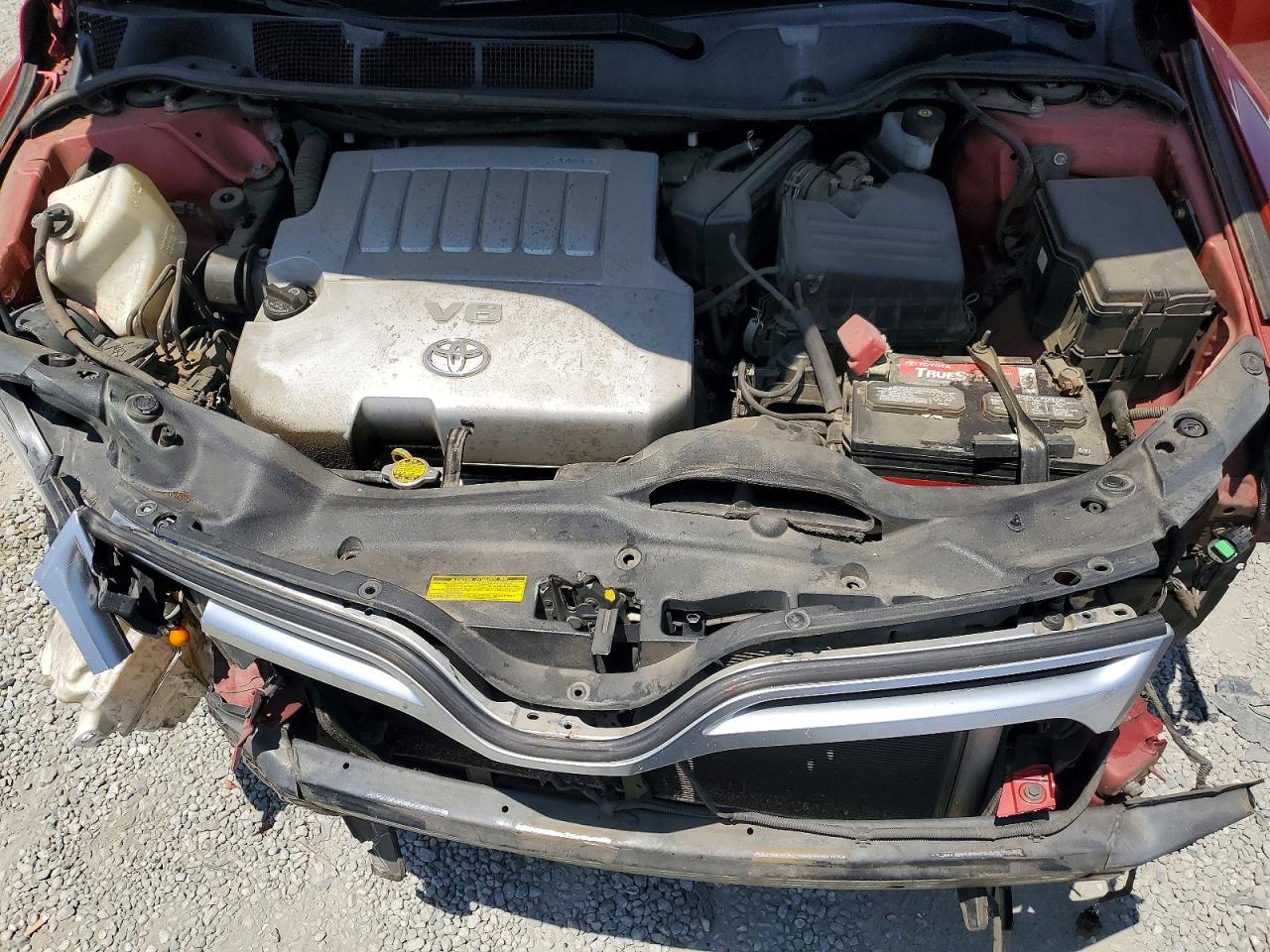 2010 Toyota Venza Fwd V6 Red vin: 4T3ZK3BBXAU028533