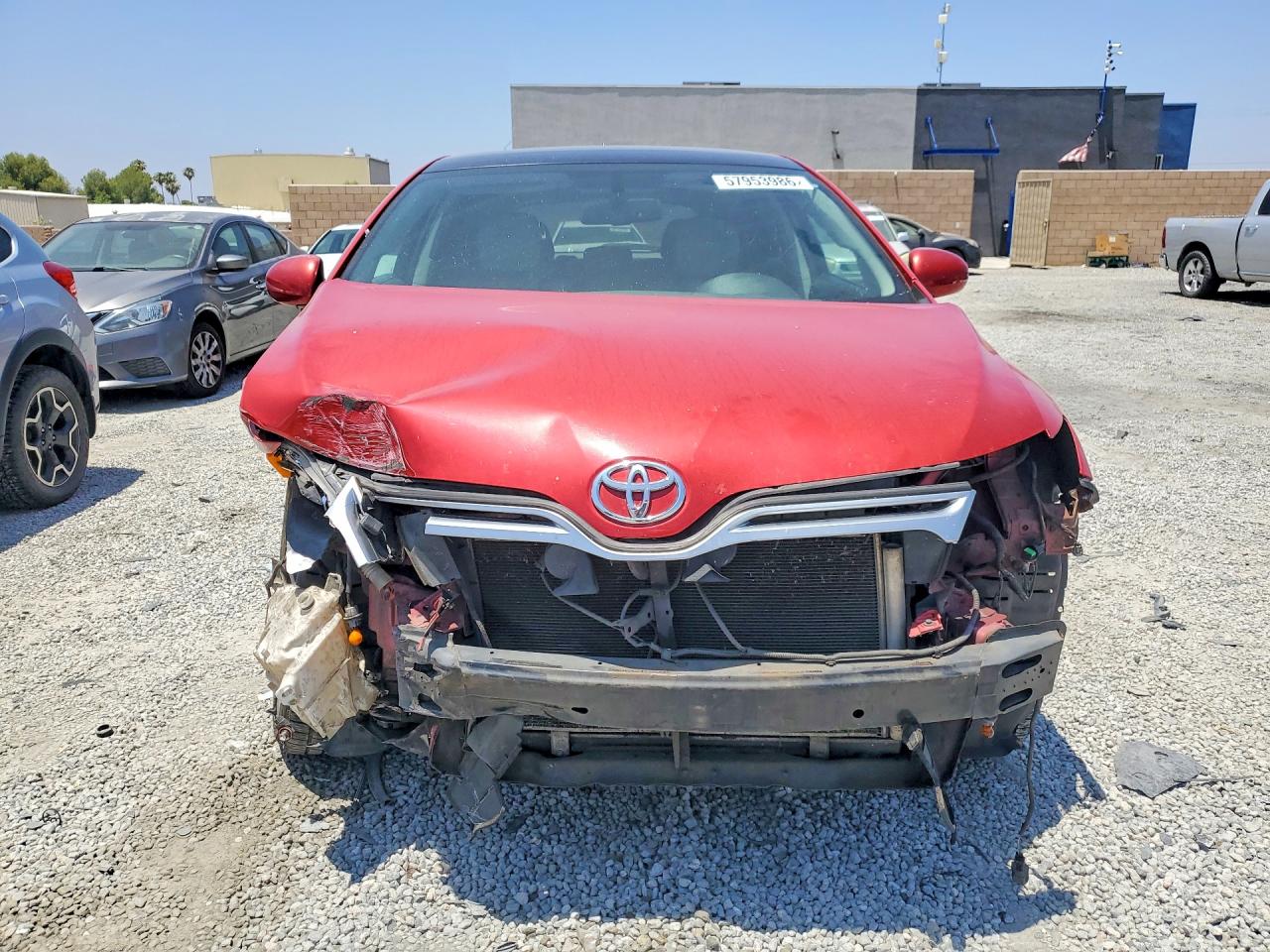 2010 Toyota Venza Fwd V6 Red vin: 4T3ZK3BBXAU028533