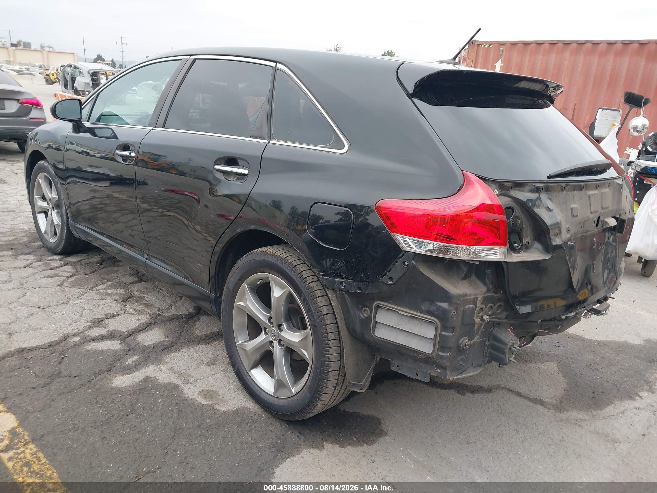 2011 Toyota Venza Base V6 Черный vin: 4T3ZK3BBXBU042630