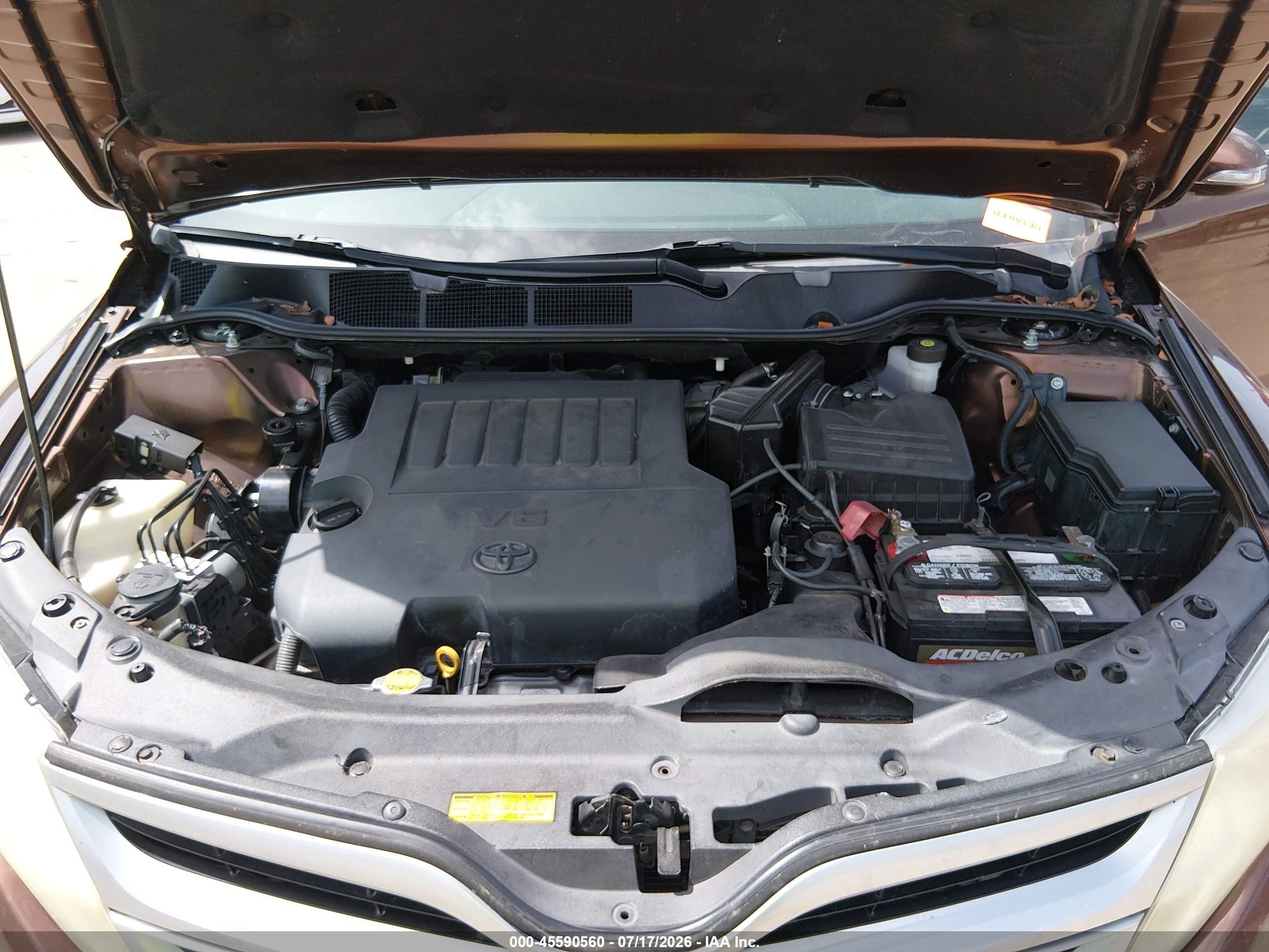 2013 Toyota Venza Le V6 Brown vin: 4T3ZK3BBXDU052352