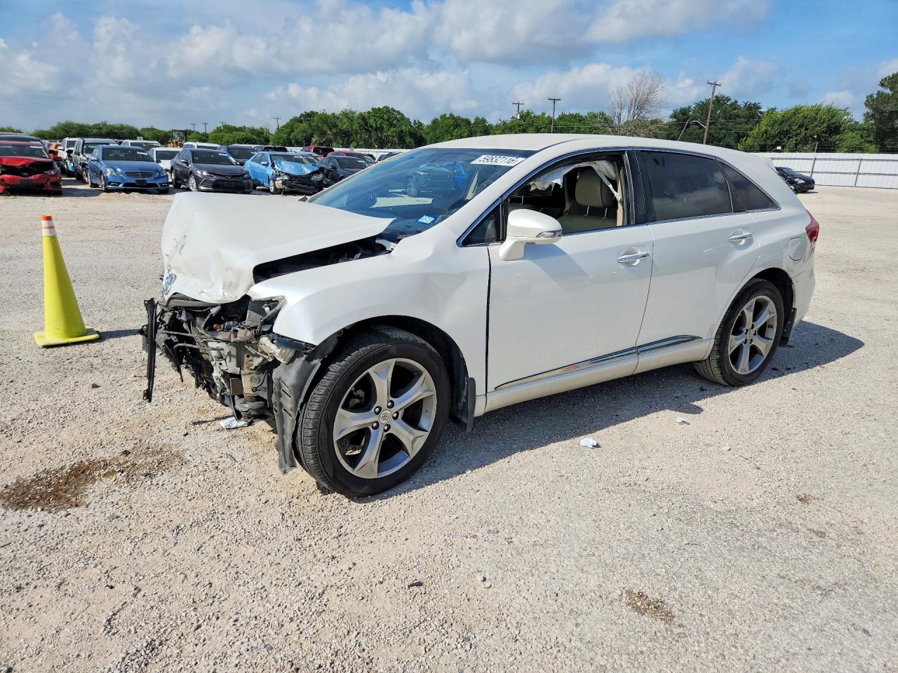 2013 Toyota Venza Xle White vin: 4T3ZK3BBXDU057664