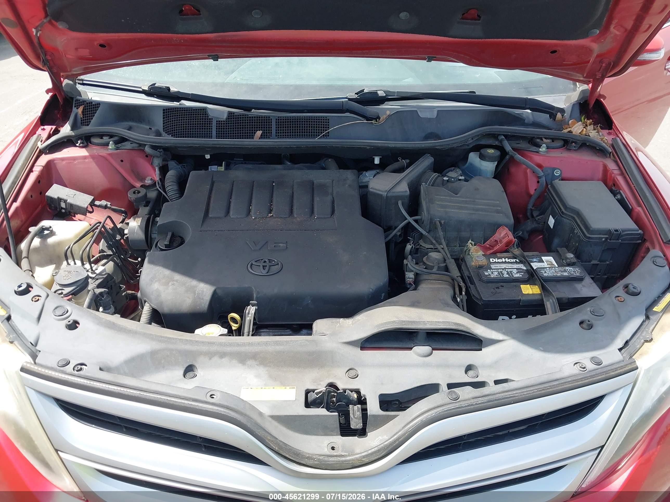 2014 Toyota Venza Limited V6 Red vin: 4T3ZK3BBXEU065166
