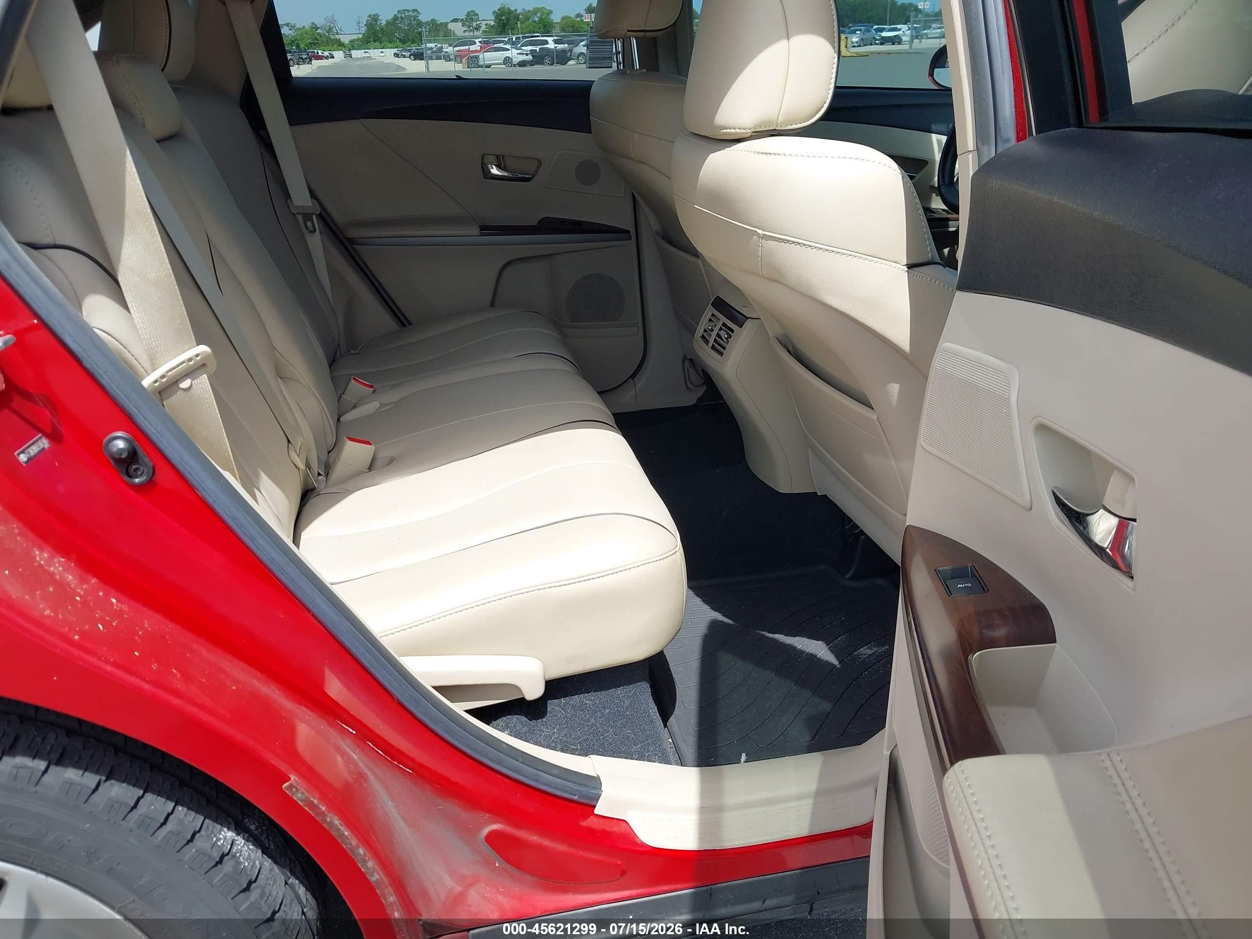 2014 Toyota Venza Limited V6 Red vin: 4T3ZK3BBXEU065166