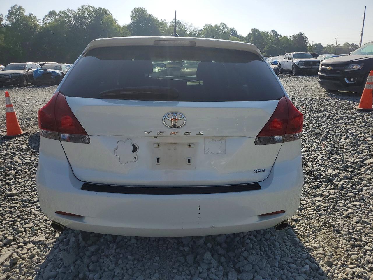 2014 Toyota Venza Xle White vin: 4T3ZK3BBXEU065815