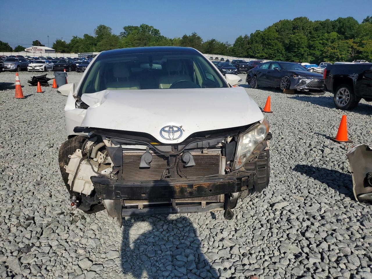 2014 Toyota Venza Xle White vin: 4T3ZK3BBXEU065815