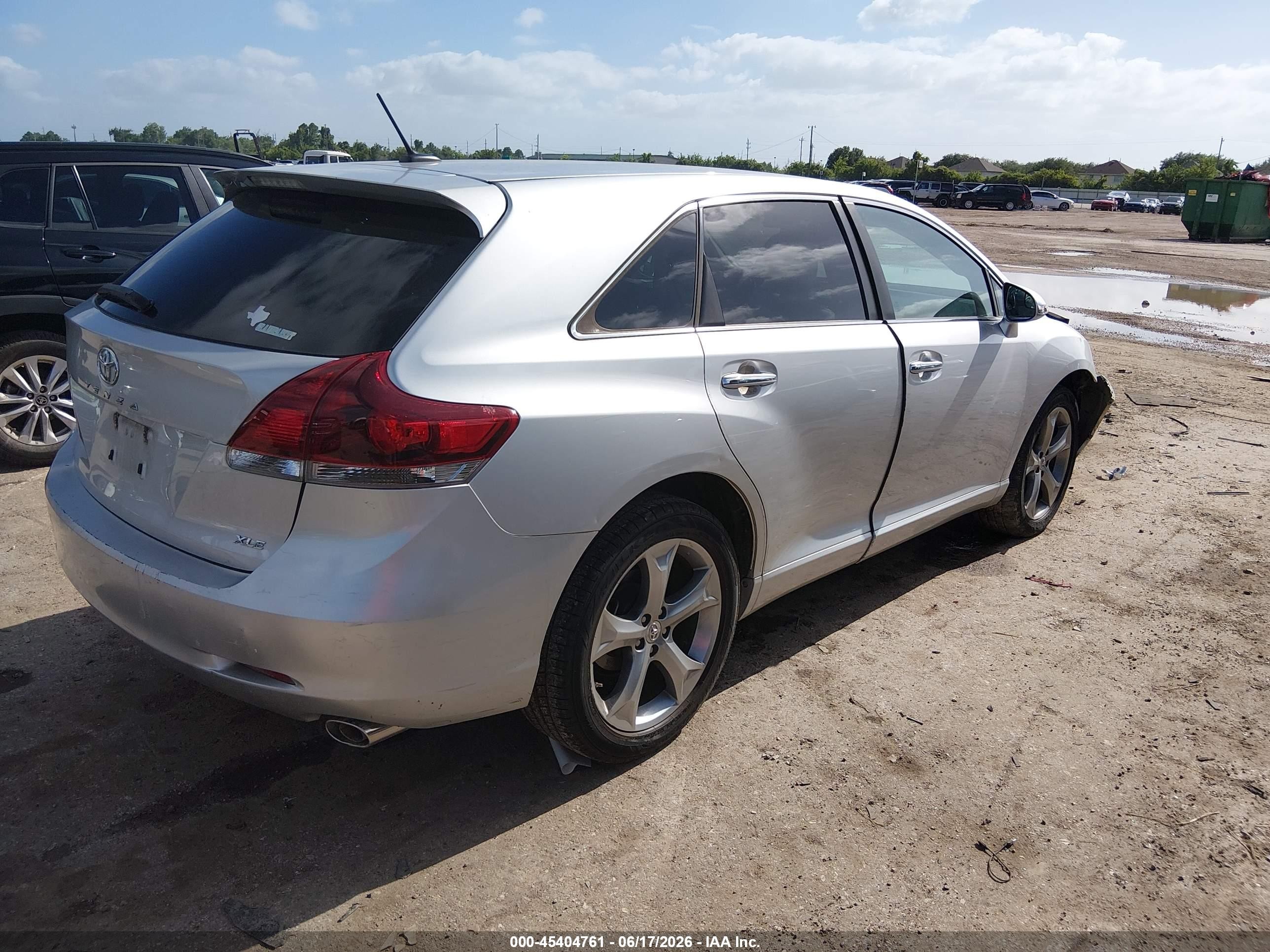 2014 Toyota Venza Xle V6 Silver vin: 4T3ZK3BBXEU068634