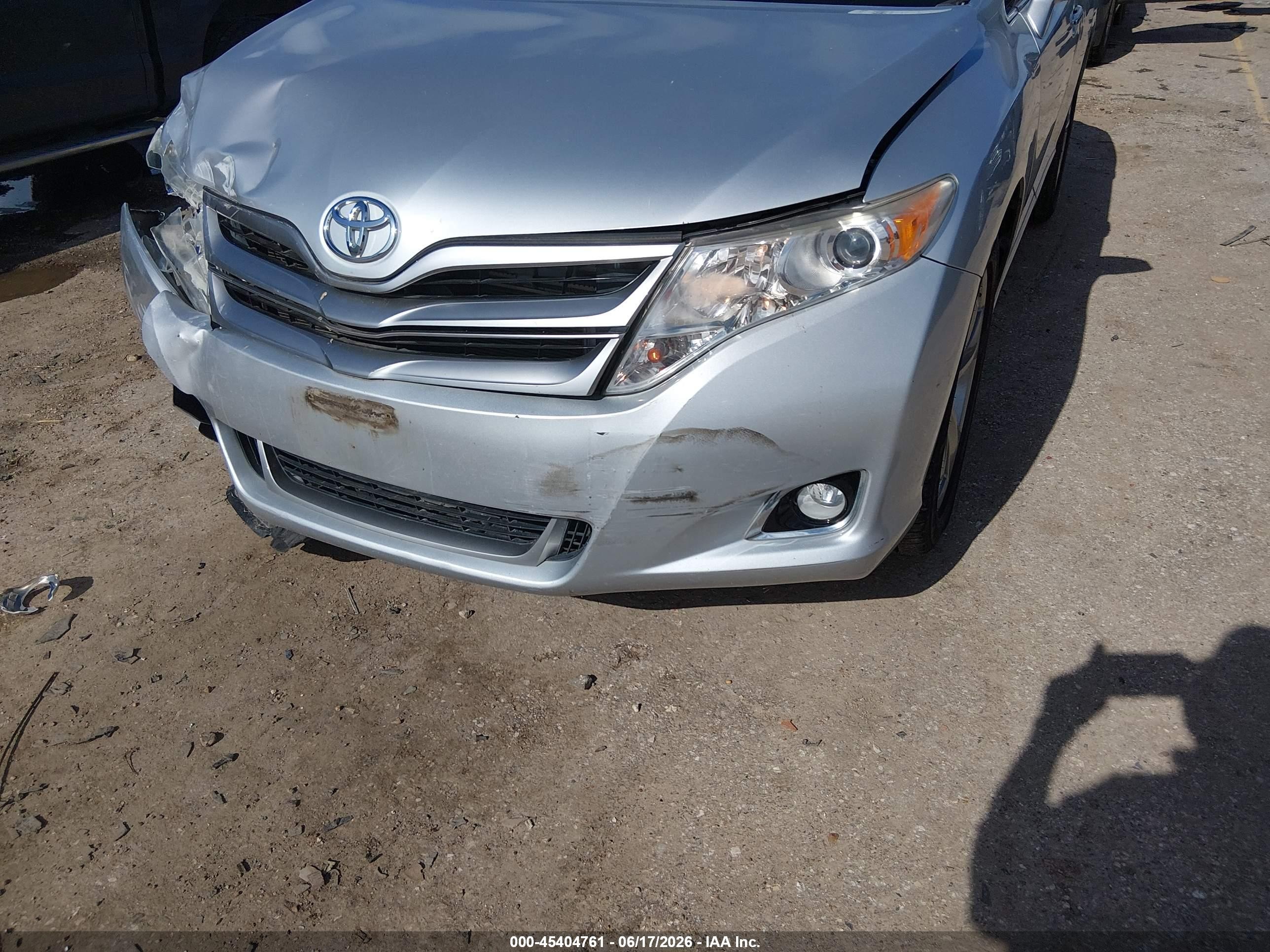 2014 Toyota Venza Xle V6 Silver vin: 4T3ZK3BBXEU068634