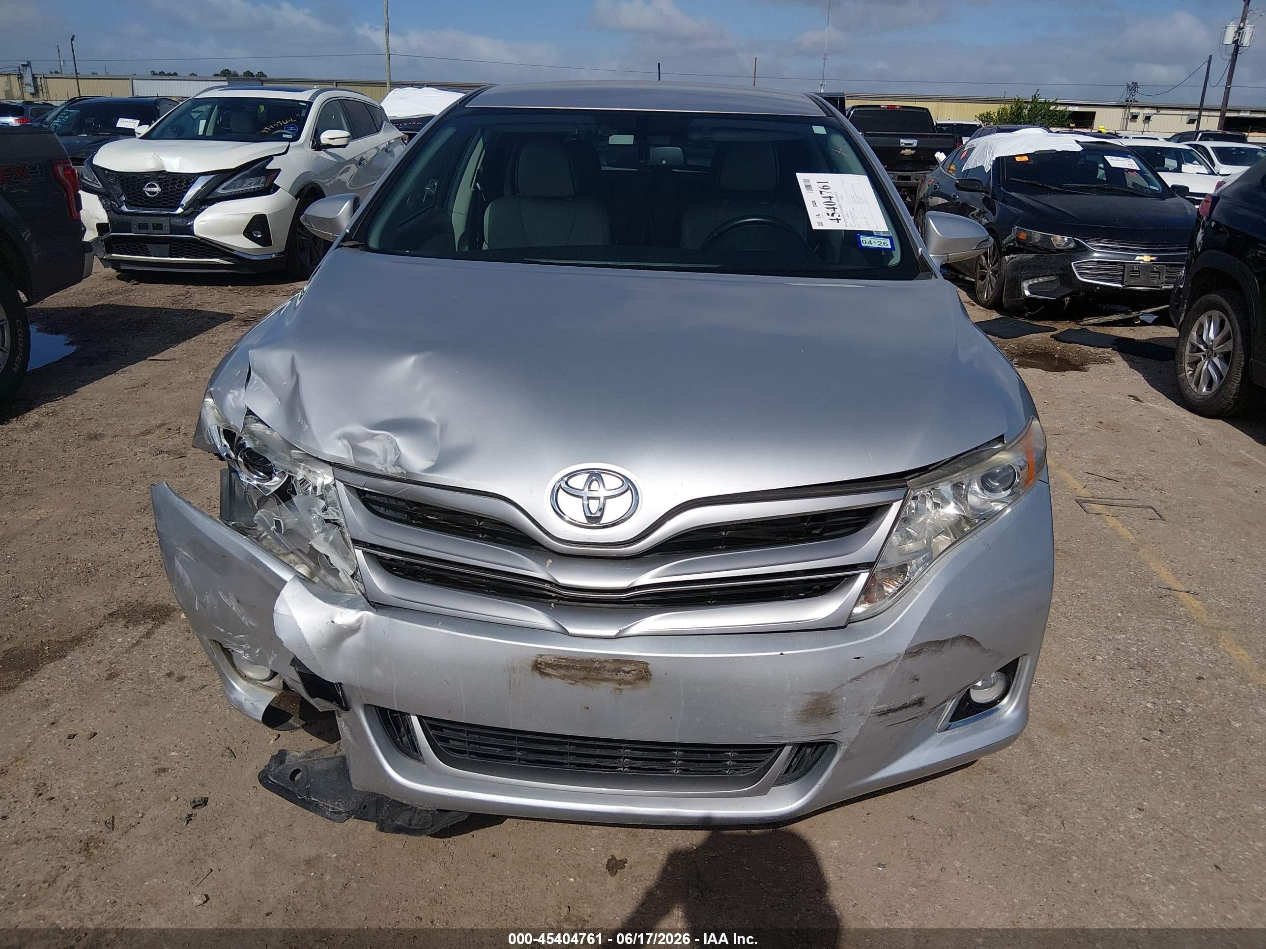 2014 Toyota Venza Xle V6 Silver vin: 4T3ZK3BBXEU068634