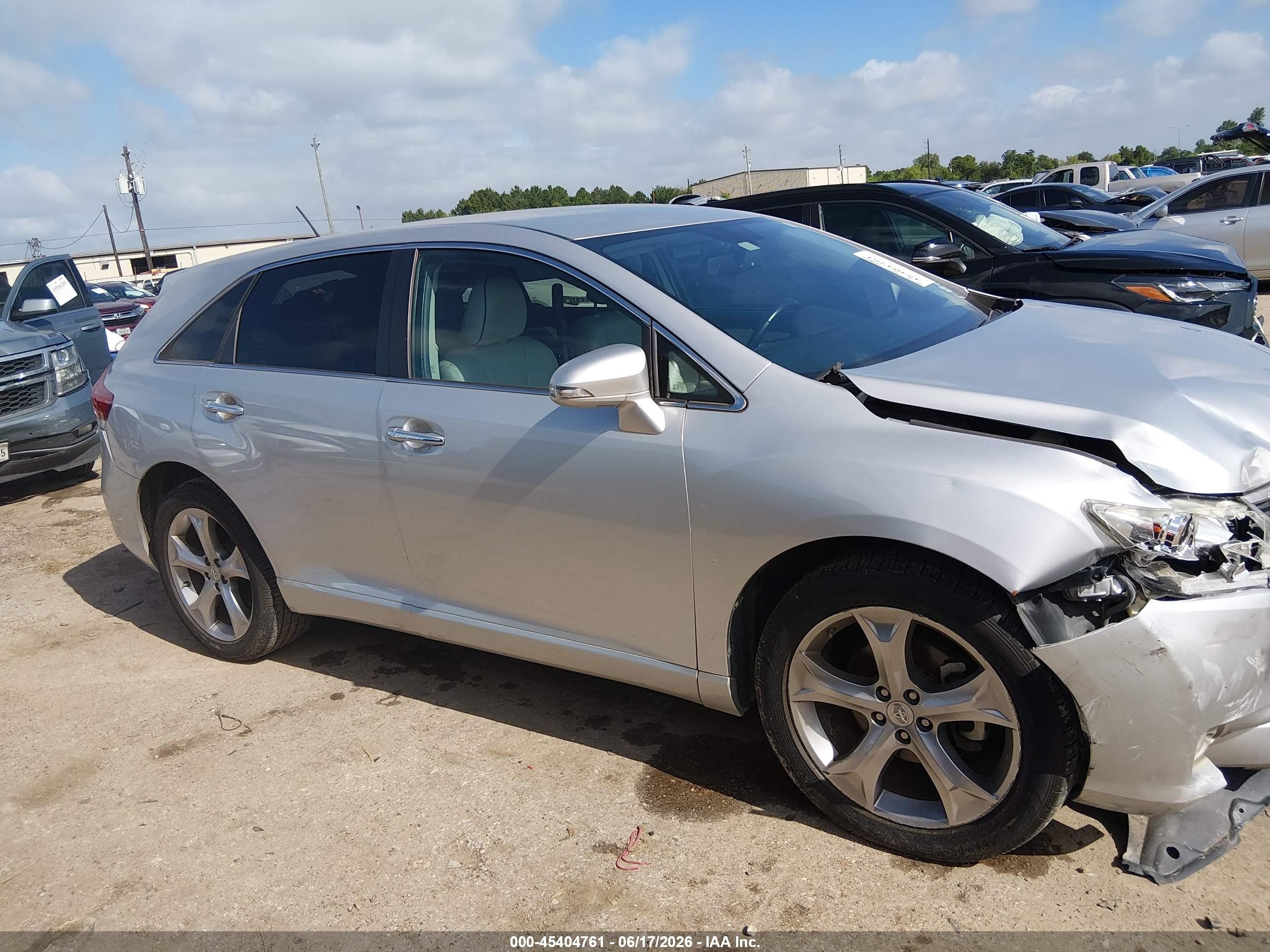 2014 Toyota Venza Xle V6 Silver vin: 4T3ZK3BBXEU068634