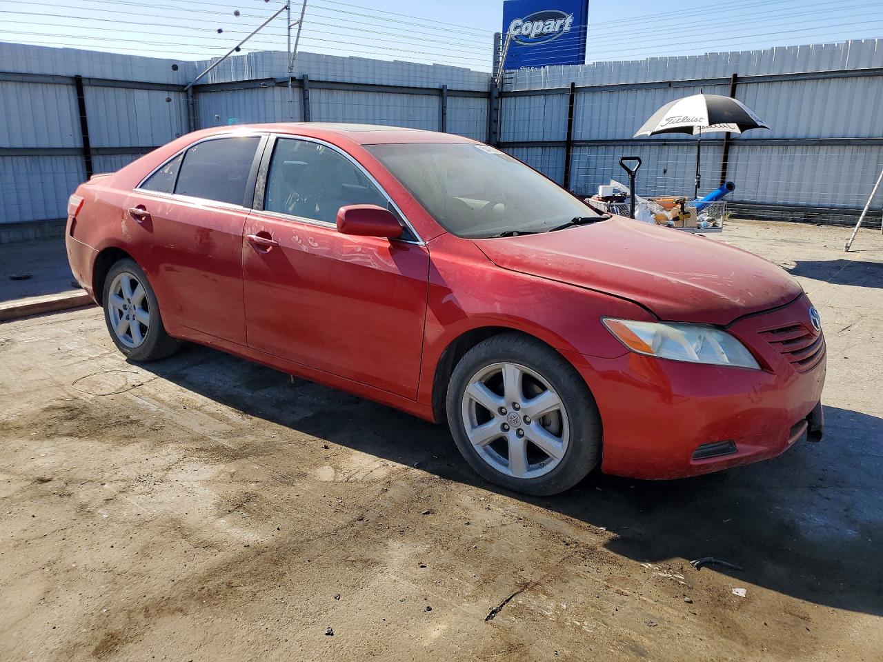 2007 Toyota Camry Le Red vin: 4T4BE46K07R004872