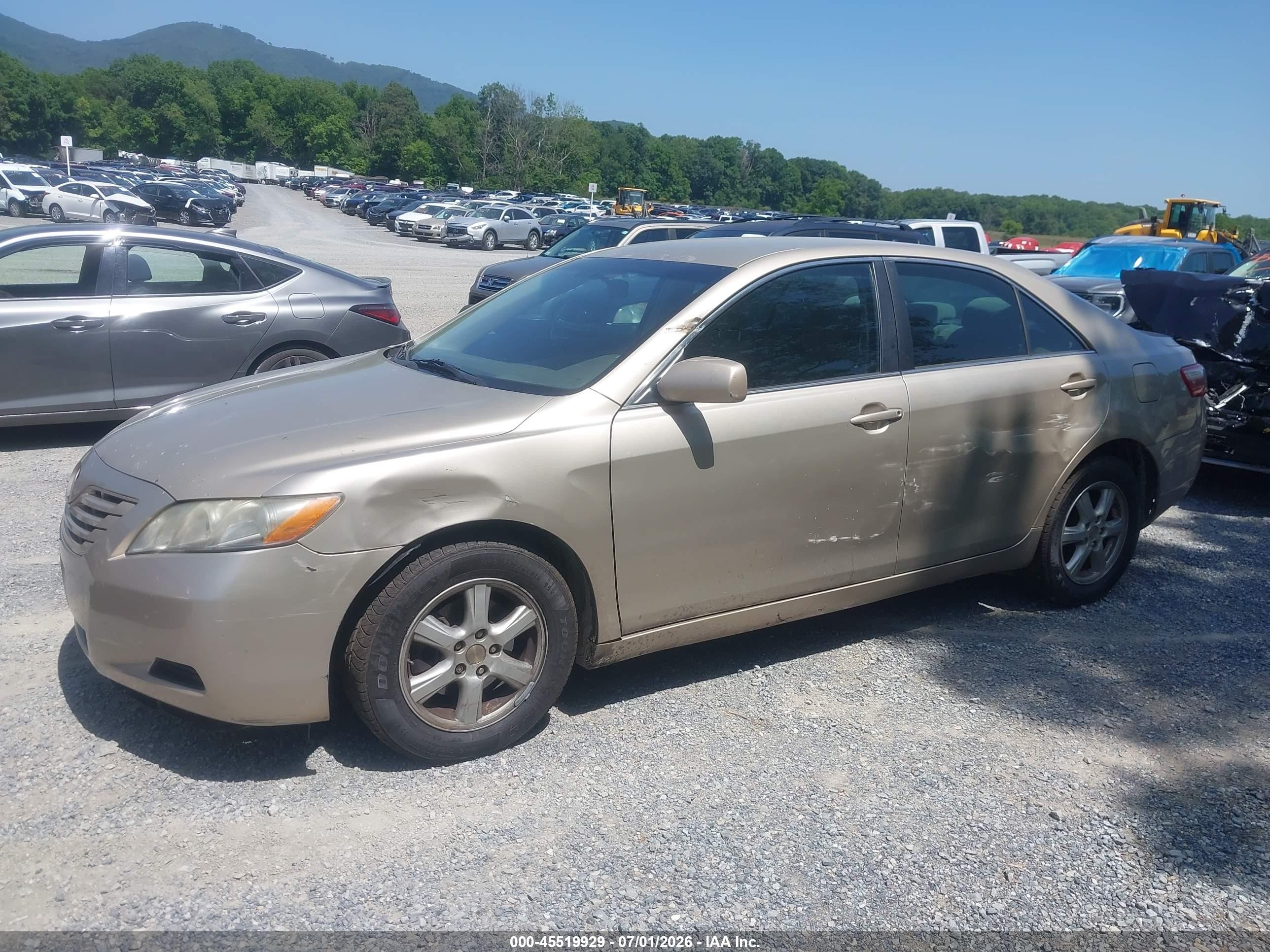 2007 Toyota Camry Le Gold vin: 4T4BE46K07R007643