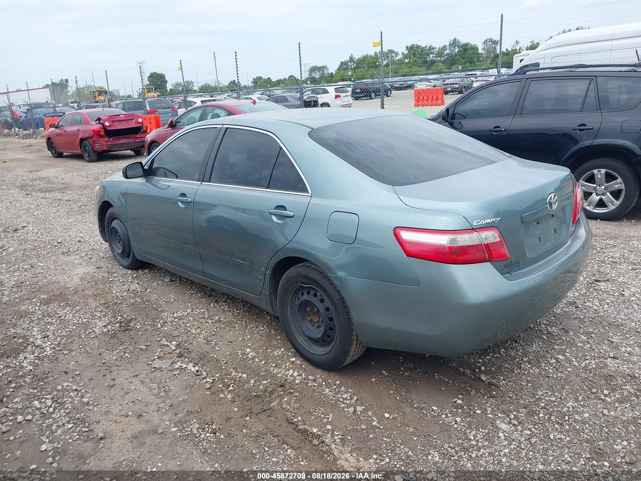 2007 Toyota Camry Le Green vin: 4T4BE46K07R008890