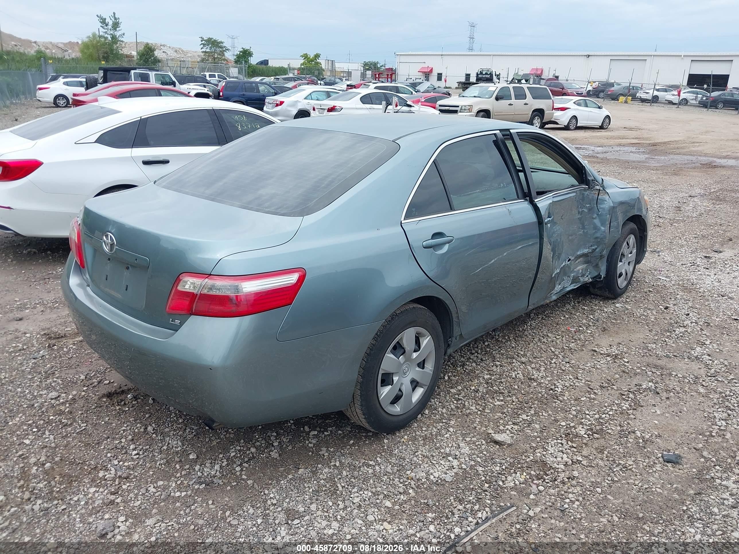 2007 Toyota Camry Le Green vin: 4T4BE46K07R008890