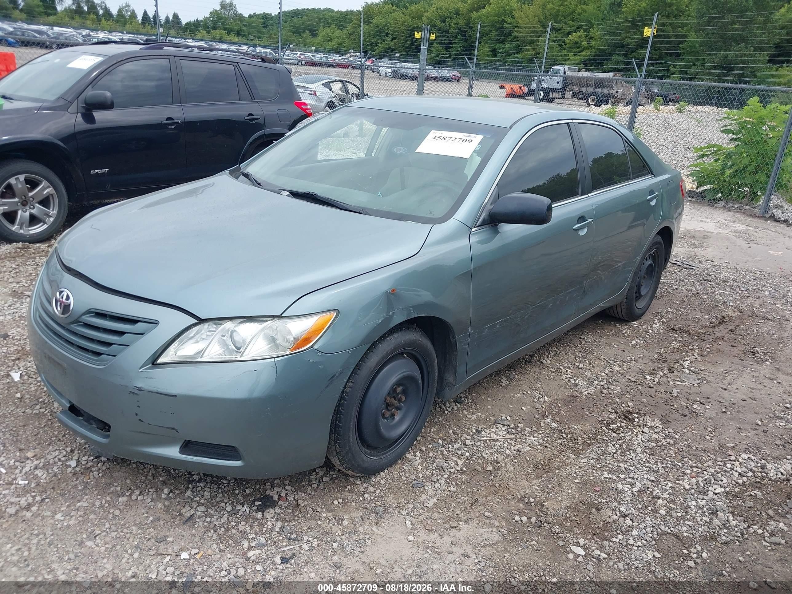 2007 Toyota Camry Le Green vin: 4T4BE46K07R008890