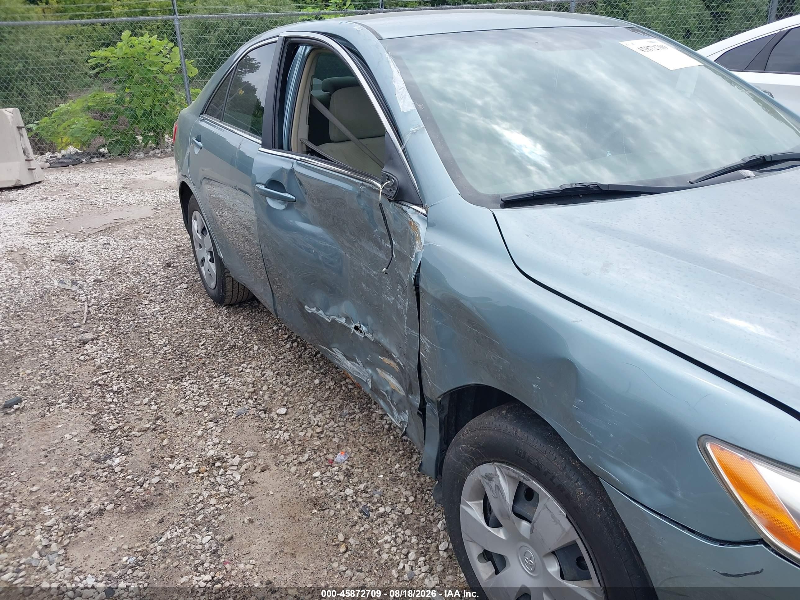 2007 Toyota Camry Le Green vin: 4T4BE46K07R008890
